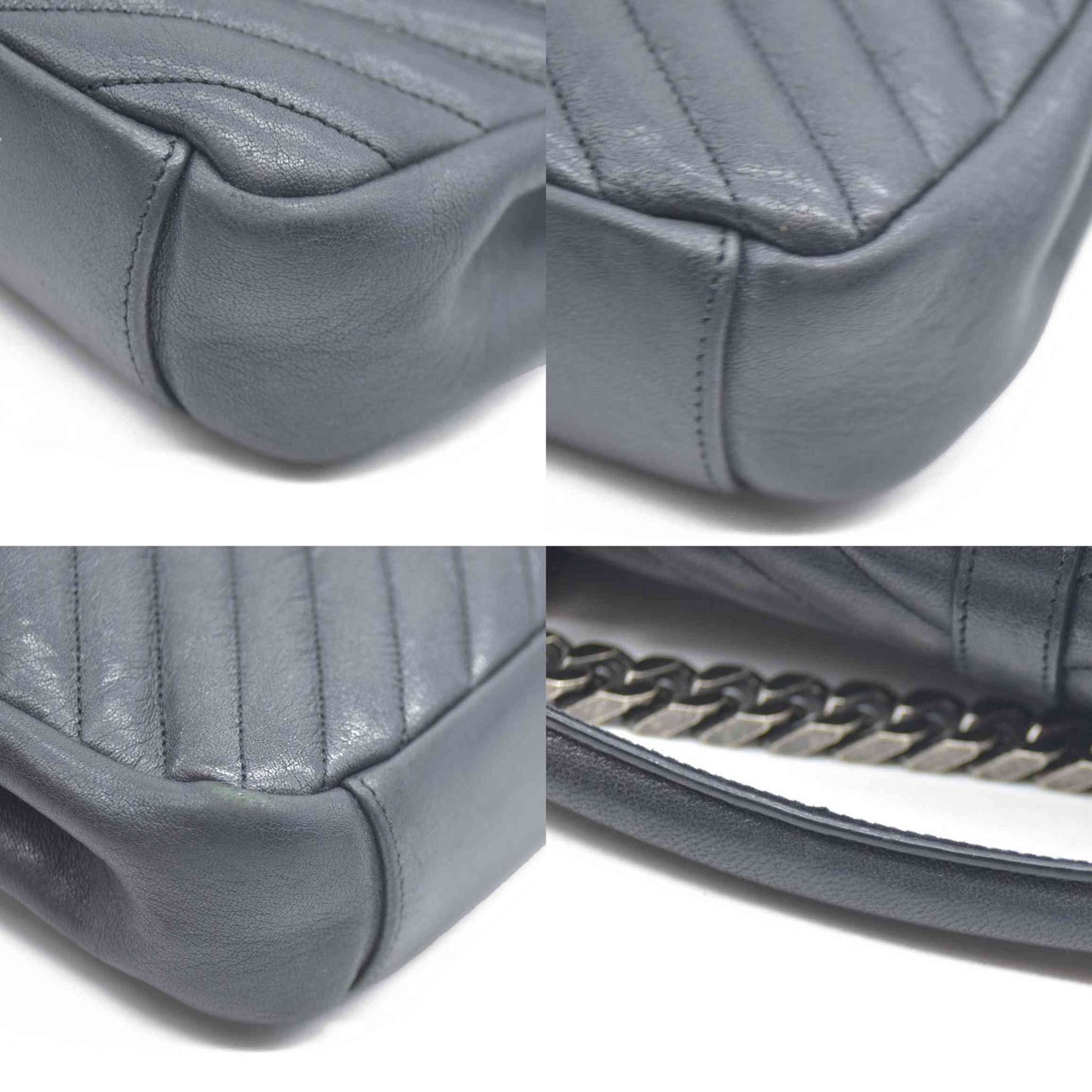 $2650 Saint Laurent Leather College