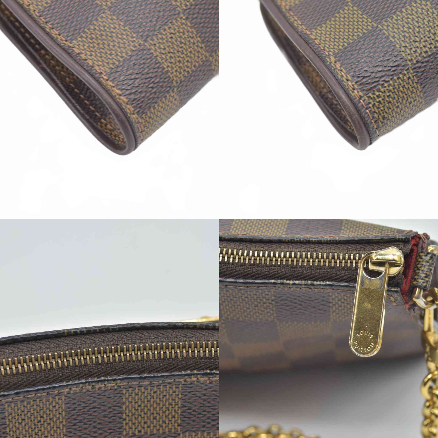 $1690 Louis Vuitton LV Accessories Pouch Sophie Brown Damier DU3007