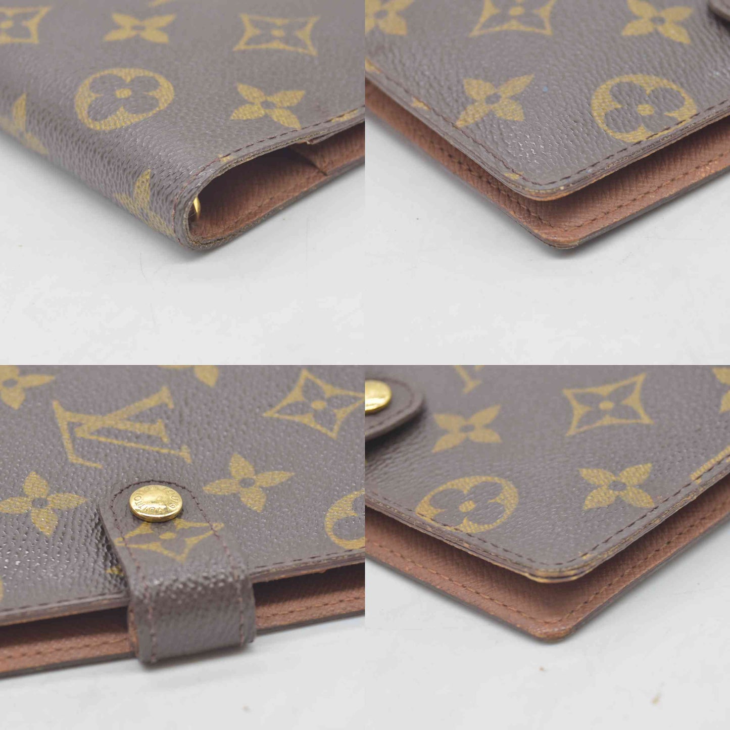 $505 1999 LOUIS VUITTON Monogram Small Ring Agenda Cover CA0959