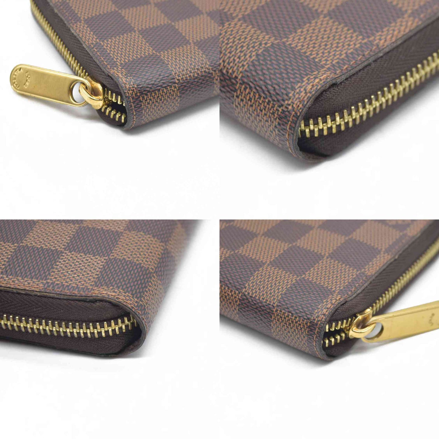 $915 2021 Louis Vuitton  Damier Ebene Zippy Wallet MI0231