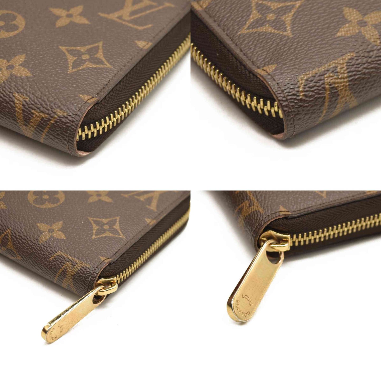 LOUIS VUITTON Monogram Zippy Wallet Rose Ballerine CA3196