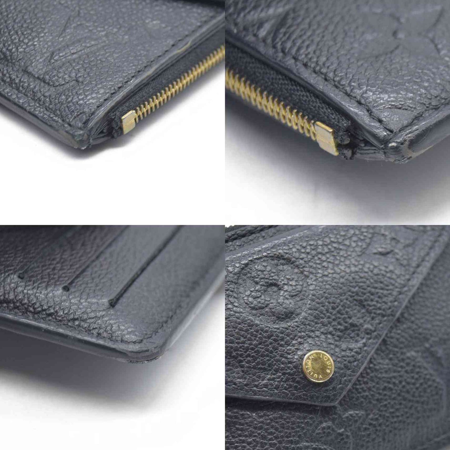 Louis Vuitton  Empreinte Recto Verso Card Holder Black RFID