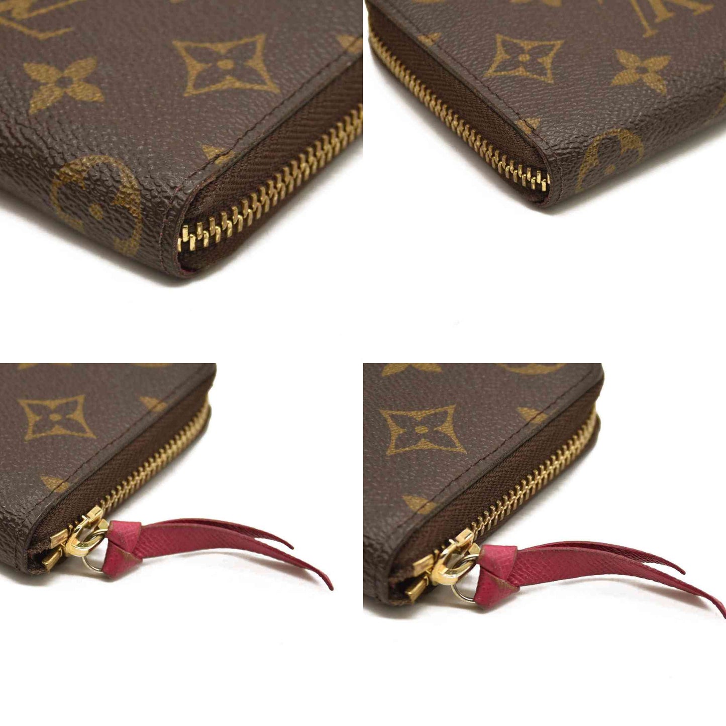 Louis Vuitton  Monogram Clemence Wallet Fuchsia GI0196
