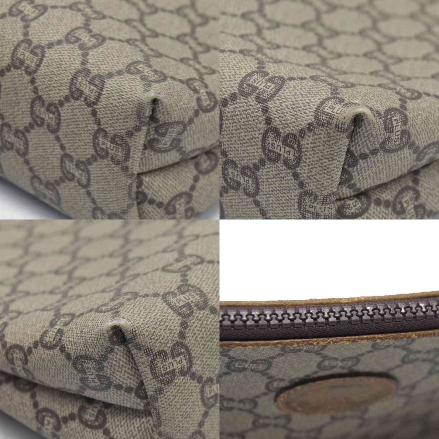 Gucci GG Gucci Plus PVC Leather Pouch Clutch Bag