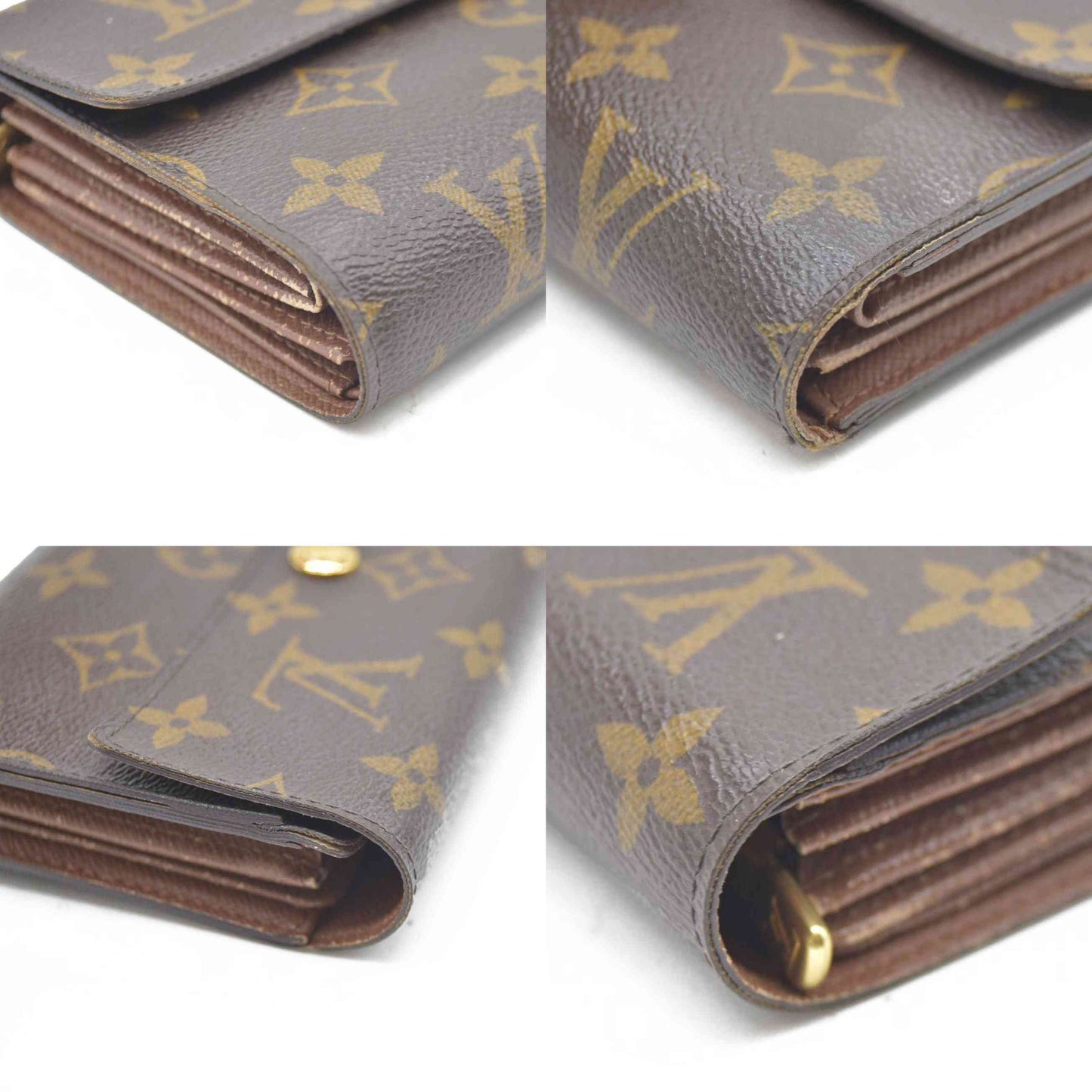 AUCTION $610 LOUIS VUITTON Monogram Alexandra Trifold Wallet SP0027