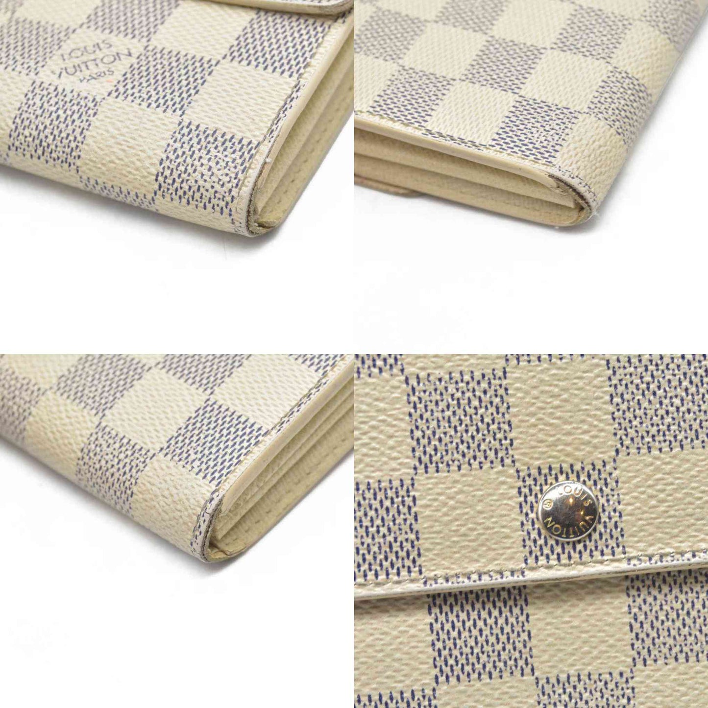 $775 Louis Vuitton Damier Azur Sarah Wallet TR2122