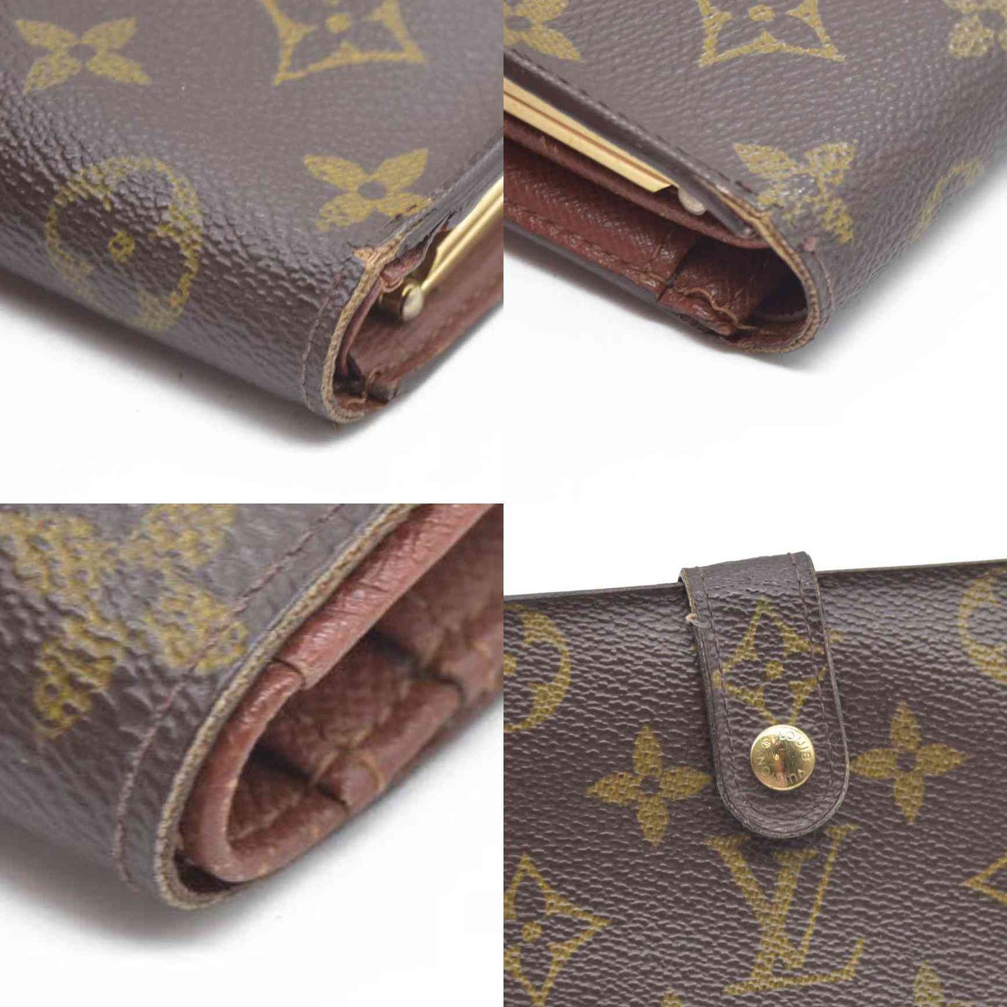 LOUIS VUITTON Monogram Porte Monnaie Billets Viennois Wallet SD0031