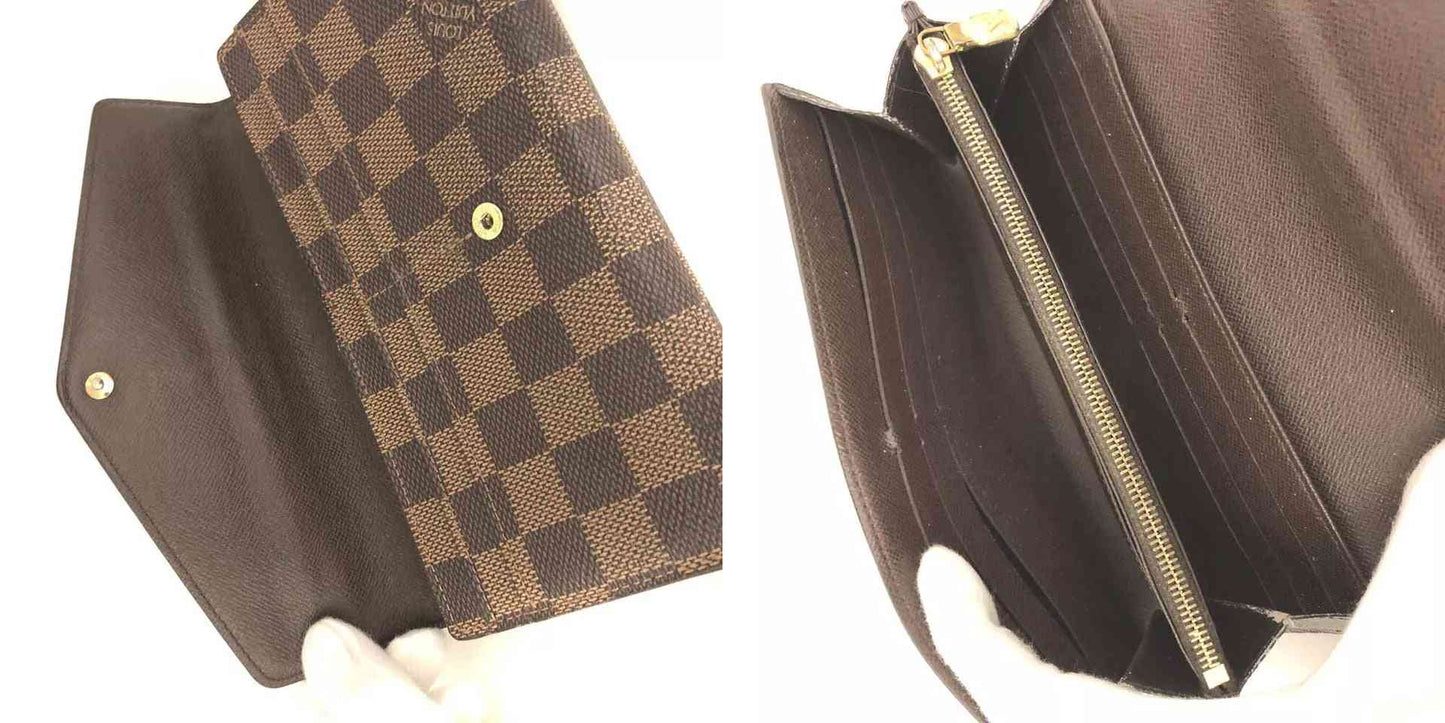 Louis Vuitton  Damier Ebene Sarah Wallet CT1116