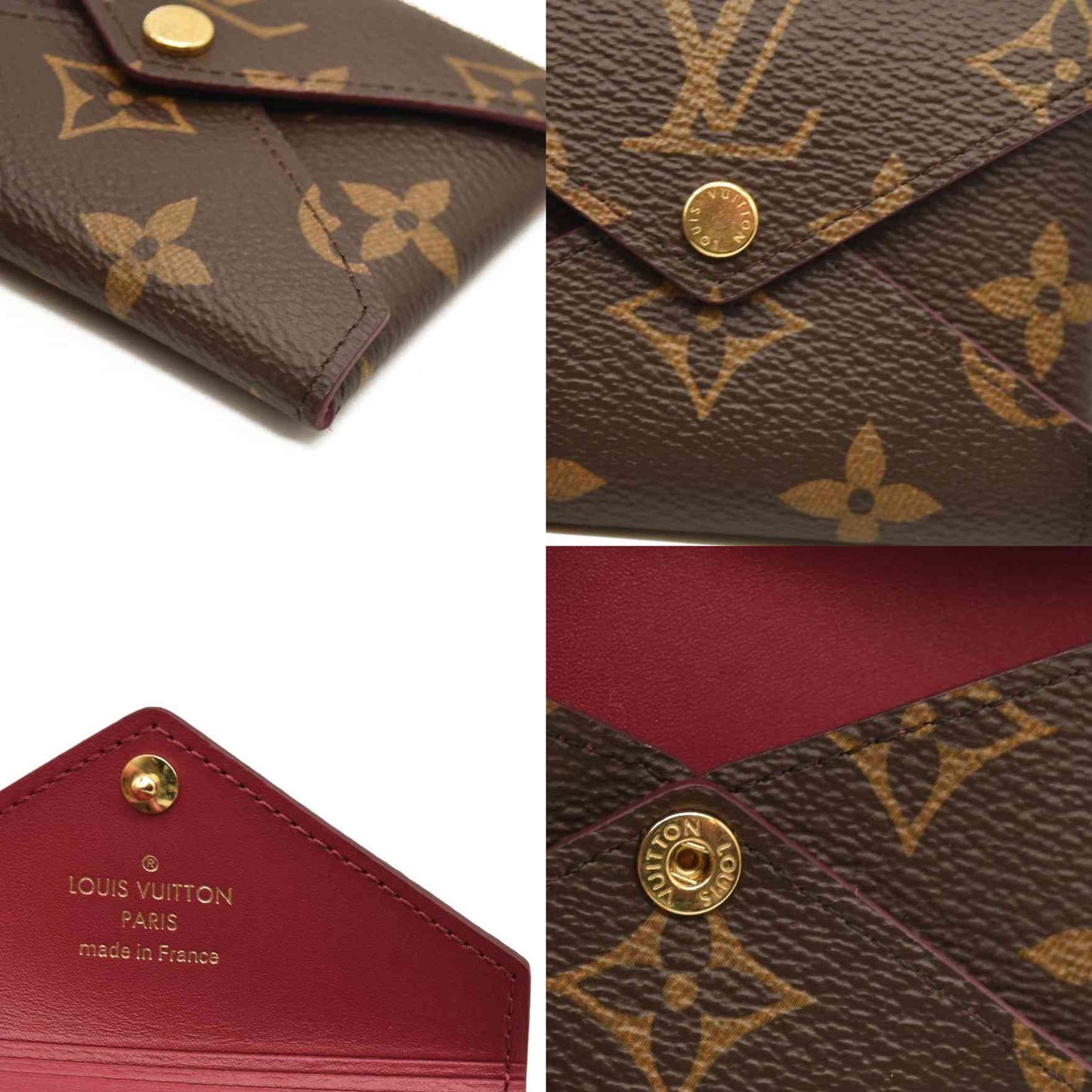 Louis Vuitton  Monogram Small Kirigami Pochette Insert Fuchsia RFID