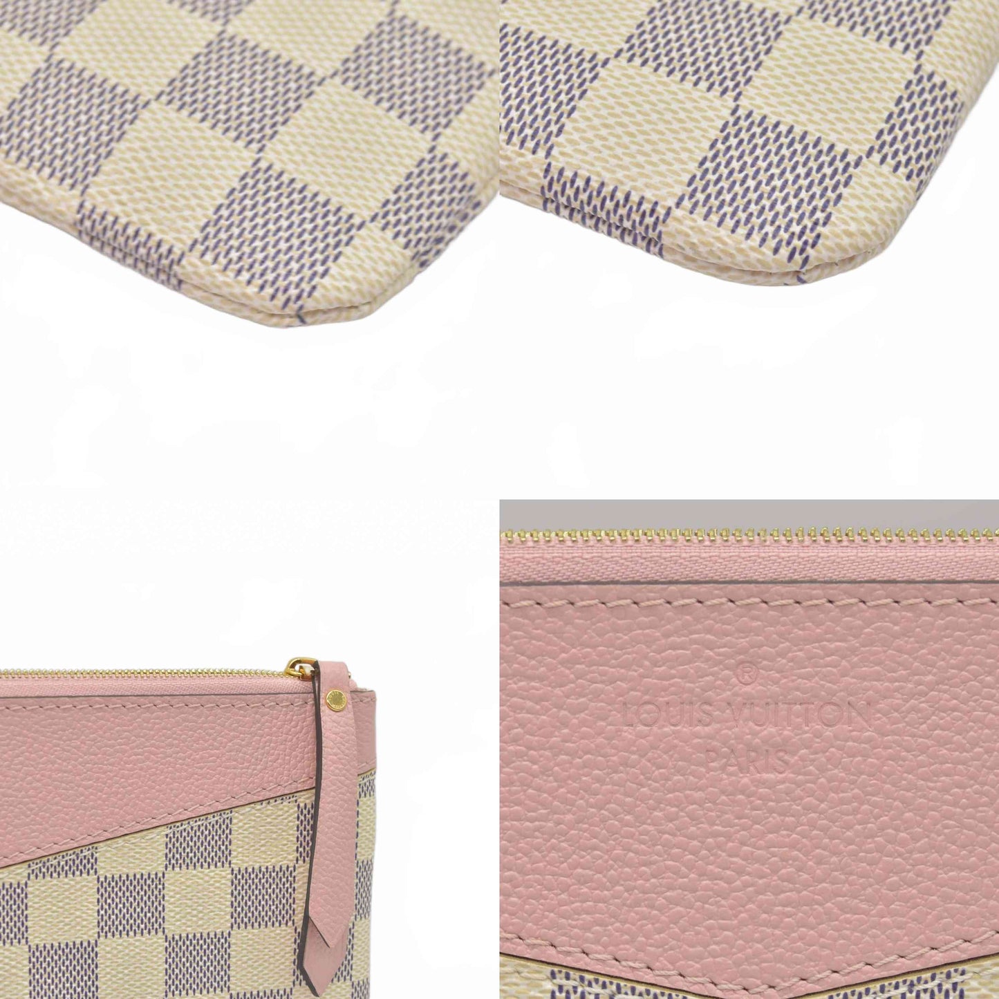 $1280 2019 Louis Vuitton Damier Azur Daily Pouch TN2159