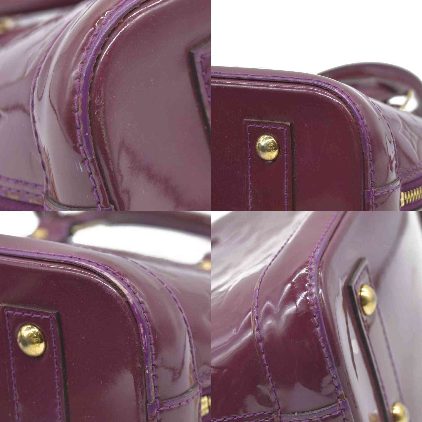 $2350 CONSIGNMENT Louis Vuitton Amethyste Monogram Vernis Alma BB