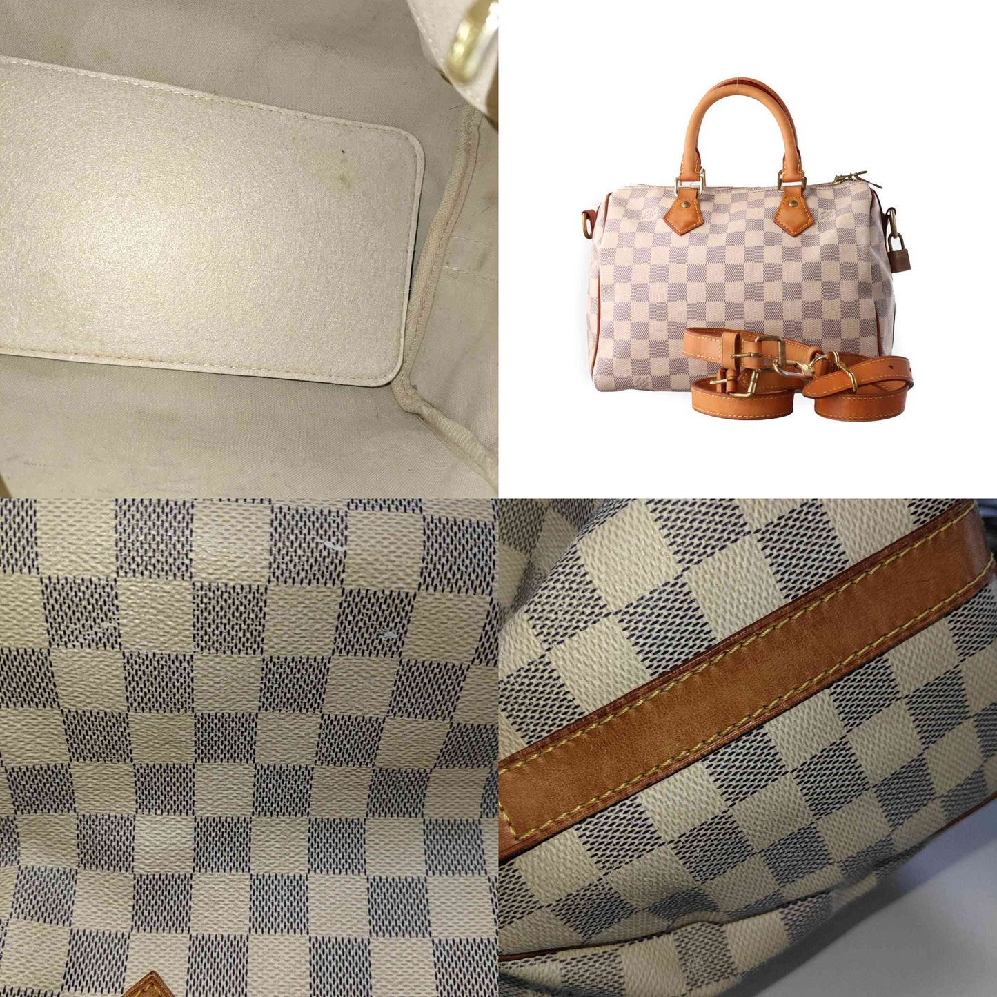 PRE-ORDER   Louis Vuitton  Damier Azur Speedy Bandouliere 25