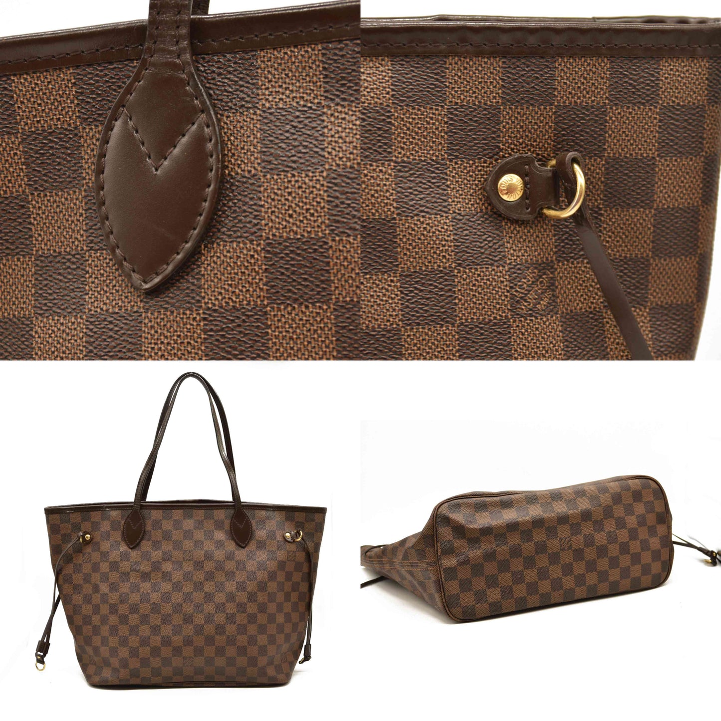 Louis Vuitton  Damier Ebene Neo Neverfull MM with pouch SD1141