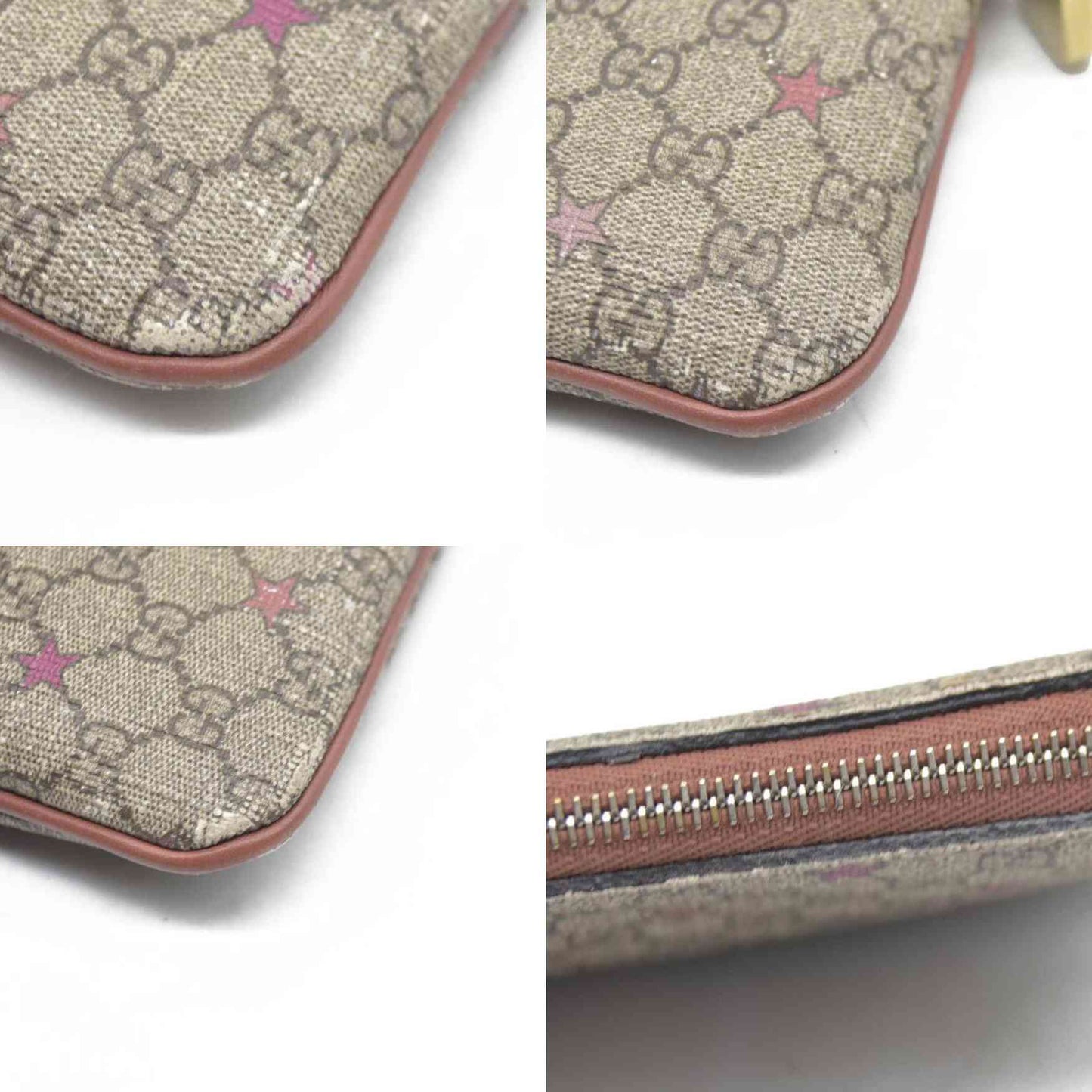 $380 GUCCI GG Spreme Star Coin Case