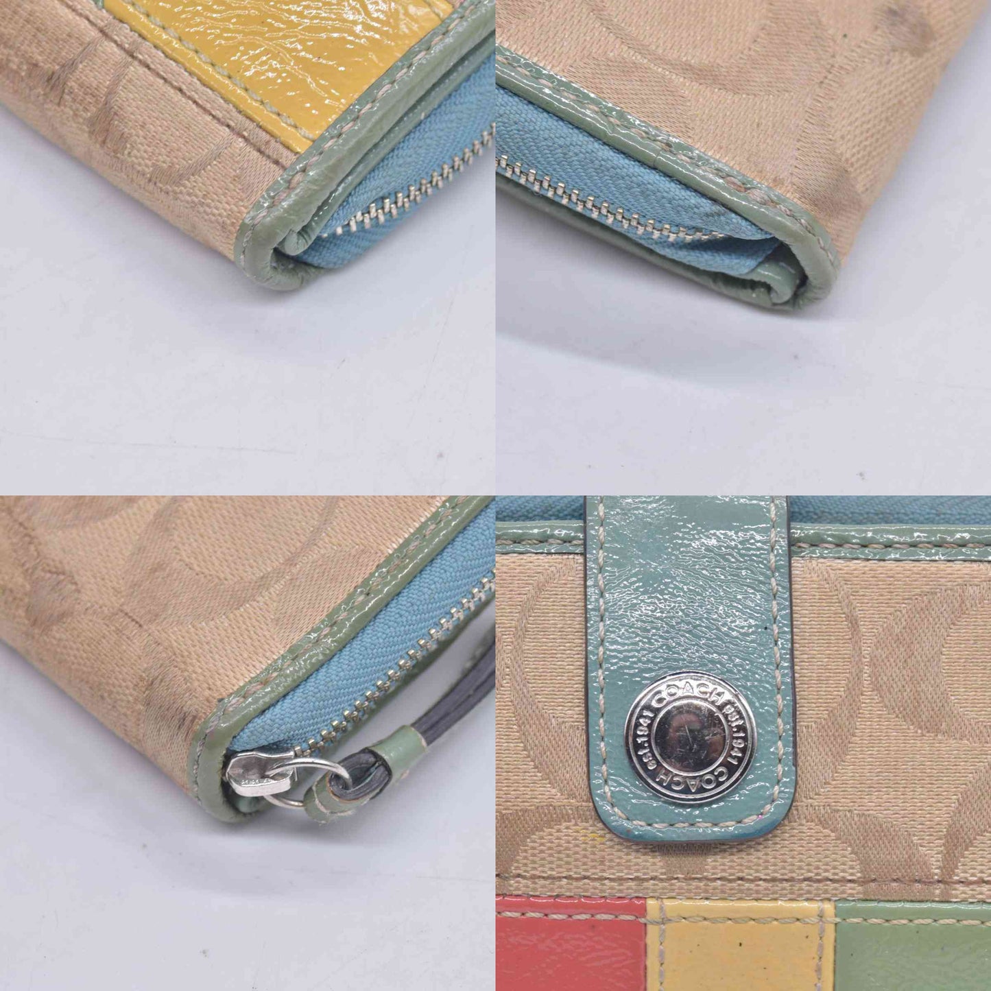 $228 Coach Signature Patchwork Wallet CONSIGNMENT