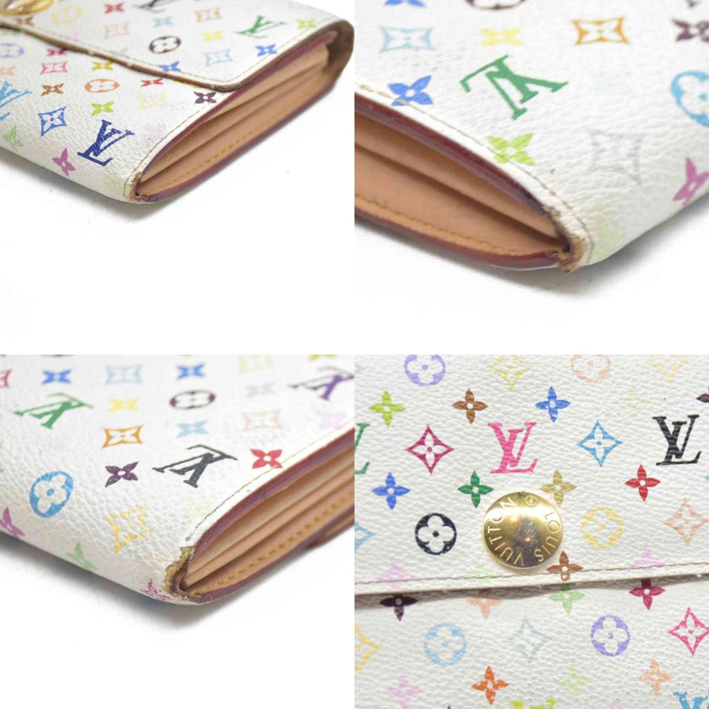 Louis Vuitton Monogram Multicolor Portefeiulle Sarah Long Bifold Wallet  TH0028