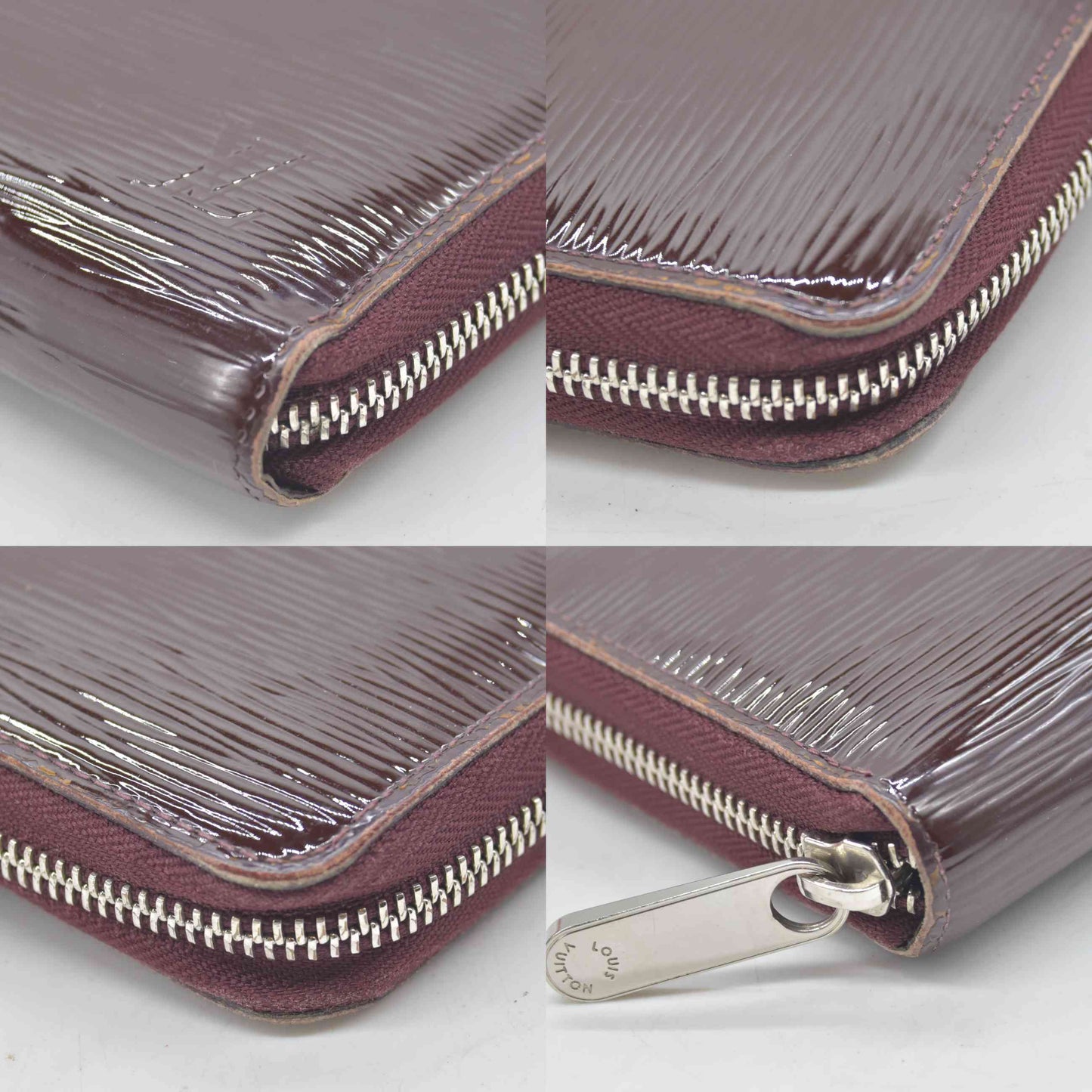 $970 2012 Louis Vuitton Epi Electric Zippy Zip Around Long Wallet Purple CA0112
