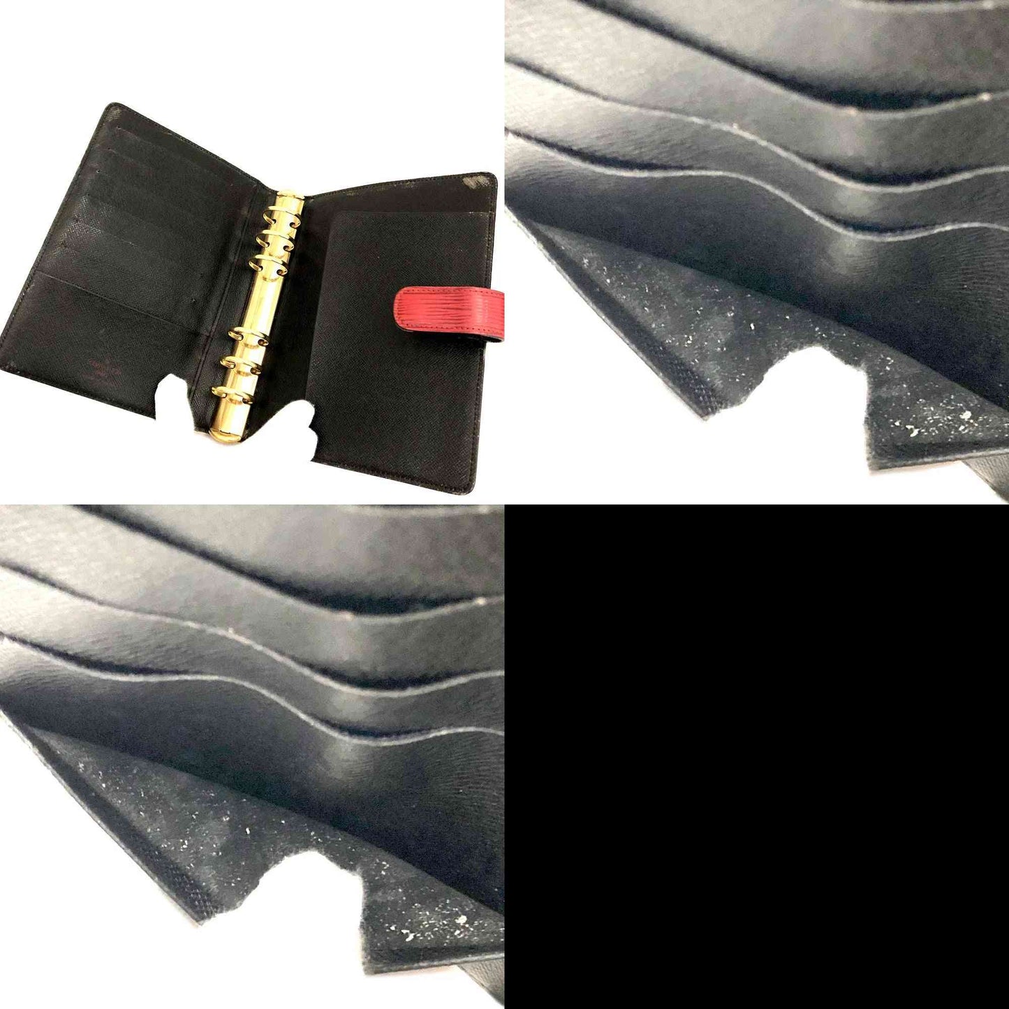 $755 Louis Vuitton Epi Agenda MM Leather Notebook Cover Red  SP0977