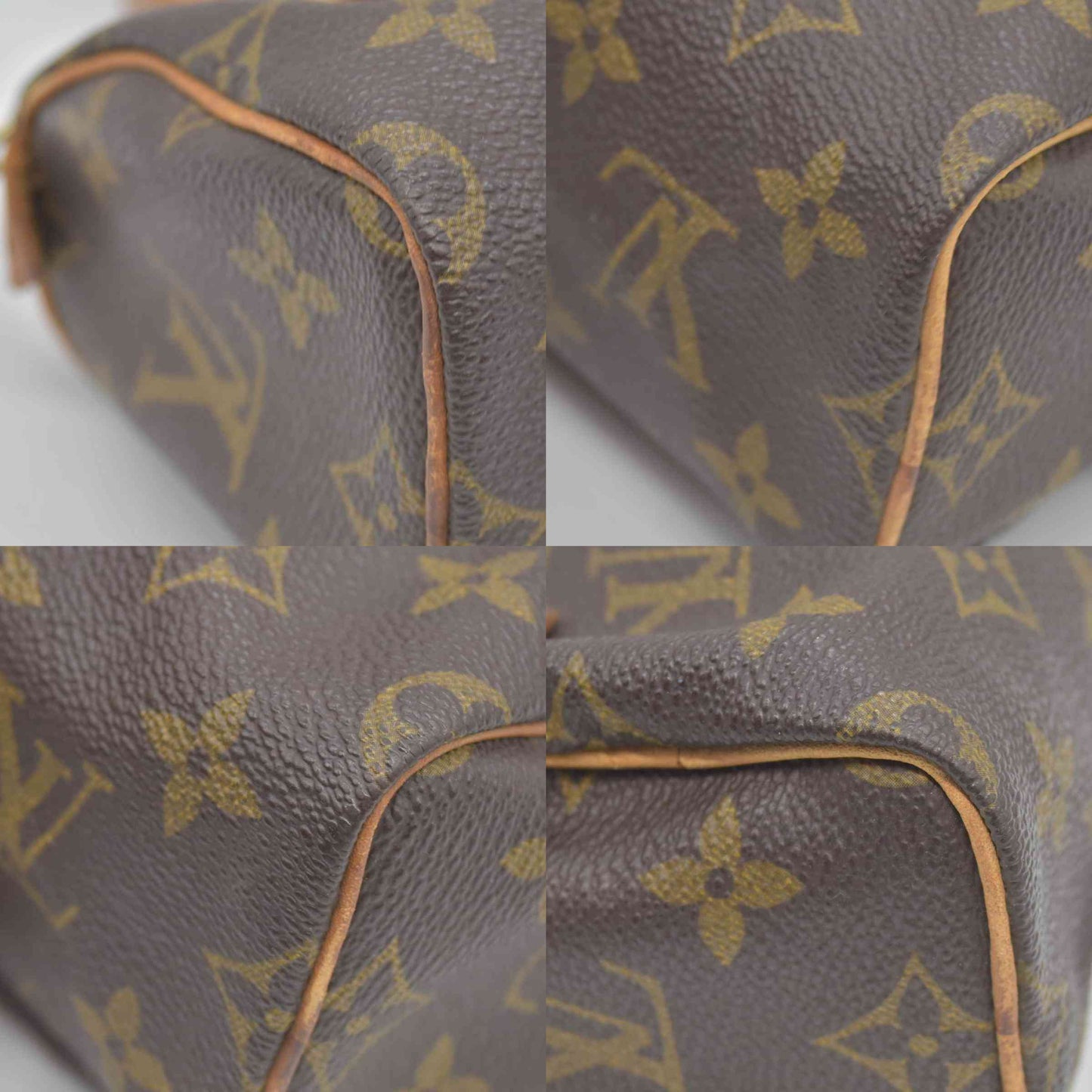 $1800 Louis Vuitton Monogram Mini Speedy Hand Bag TH0942