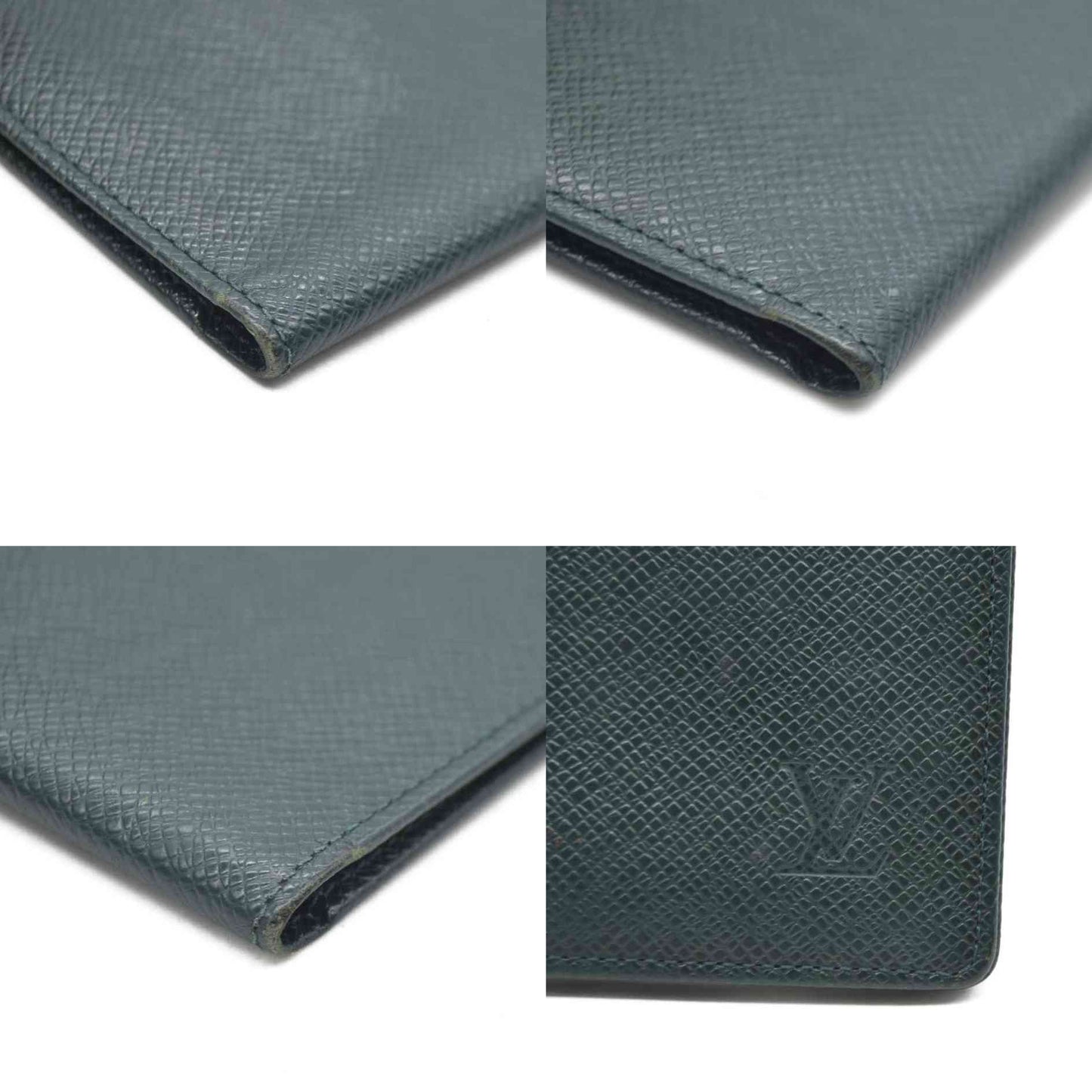 Louis Vuitton Taiga Porte Valeurs Cartes Credit Leather Long Wallet VI0927
