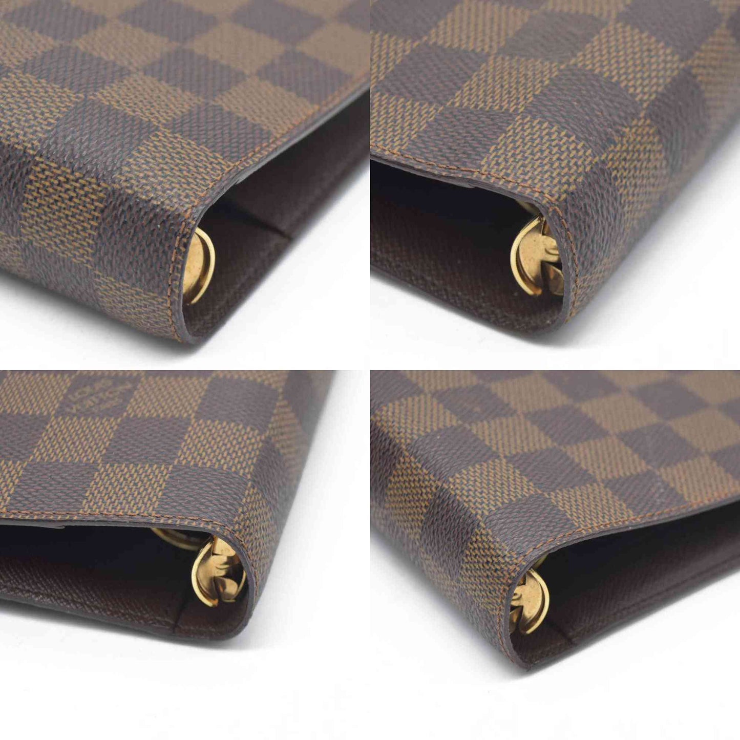 AUCTION  $675 Louis Vuitton  Damier Ebene Medium Ring Agenda SP0055