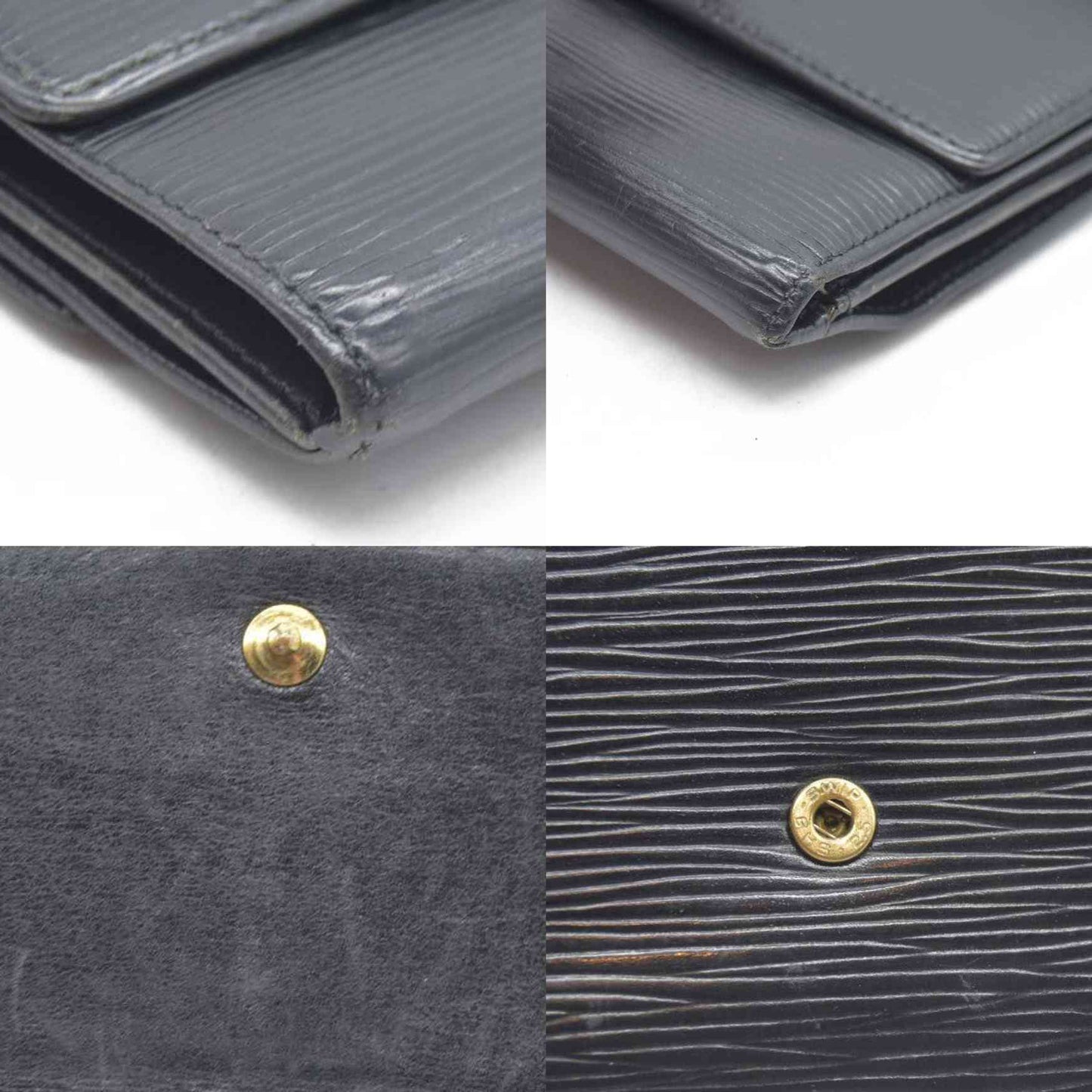 Louis Vuitton Epi Porte Feiulle Elise Credit Leather Trifold Wallet MI0942