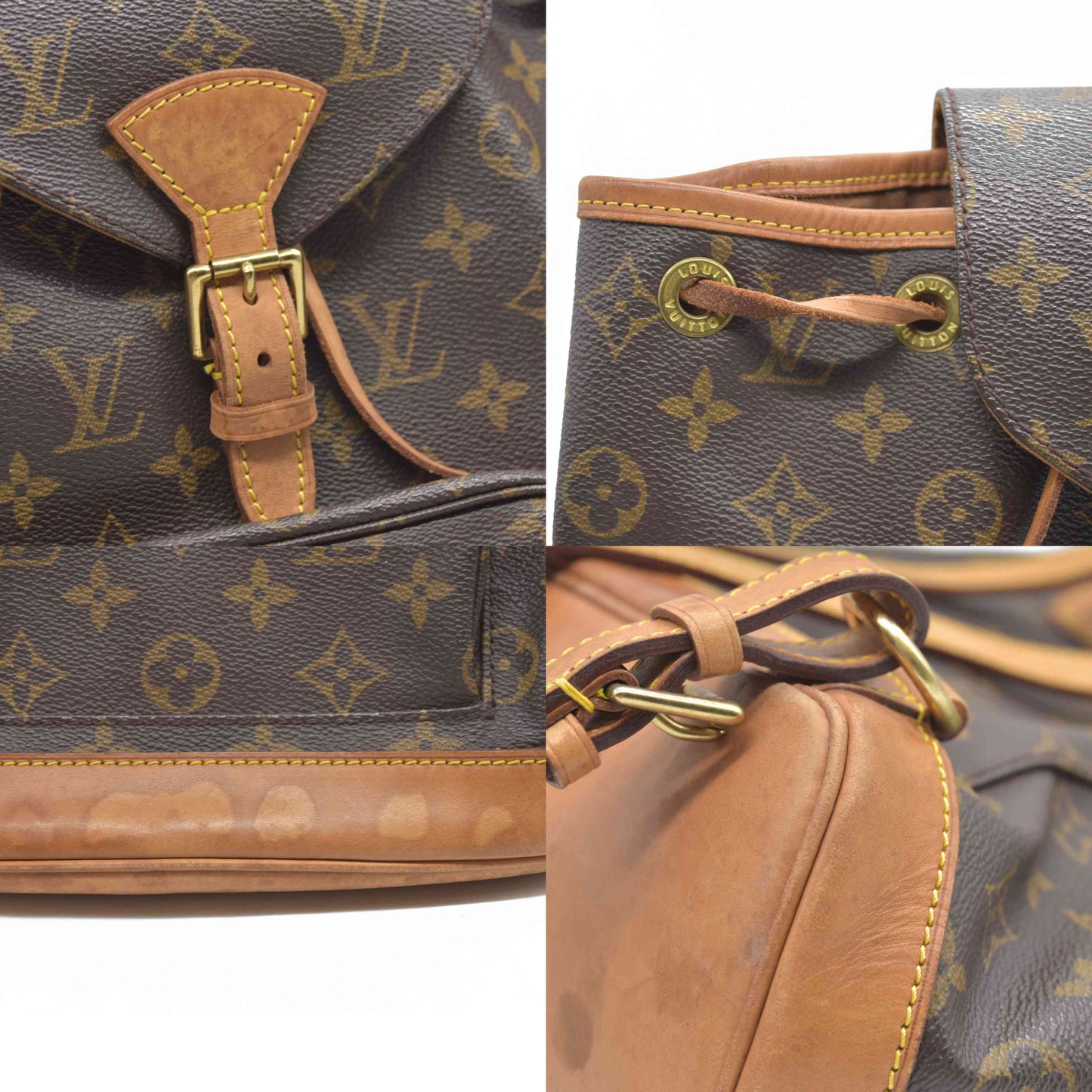 AUCTION $3550 Louis Vuitton  Monogram Montsouris MM Backpack SP1919