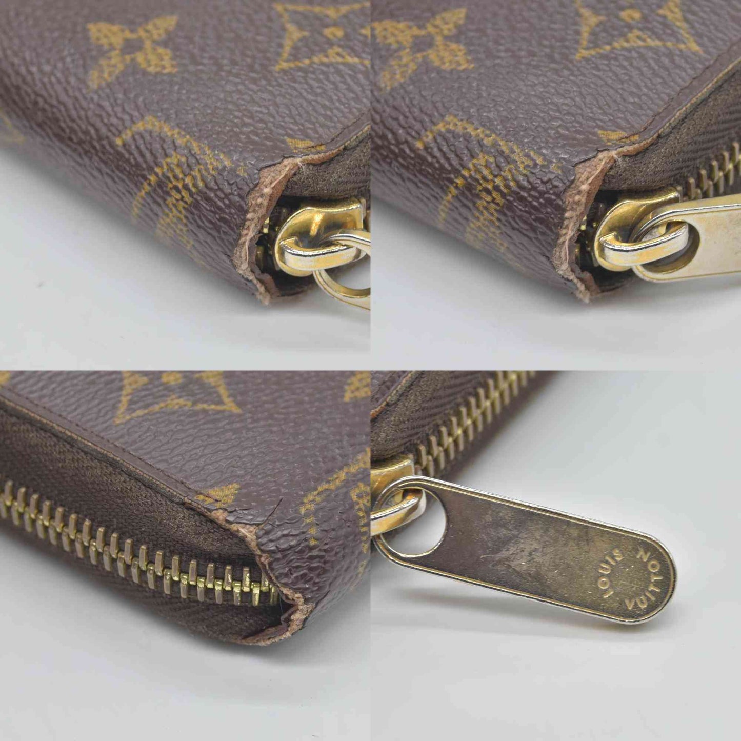 $915 2008 Louis Vuitton Monogram Zippy Wallet CONSIGNMENT CA4008