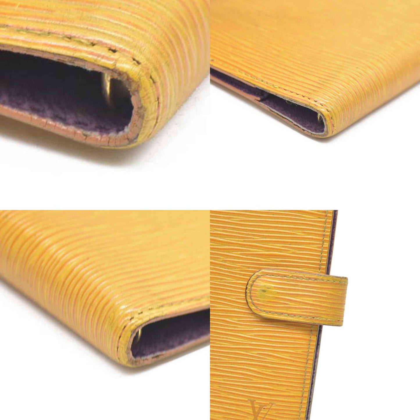 Louis Vuitton Epi Agenda PM Leather Notebook Cover Yellow