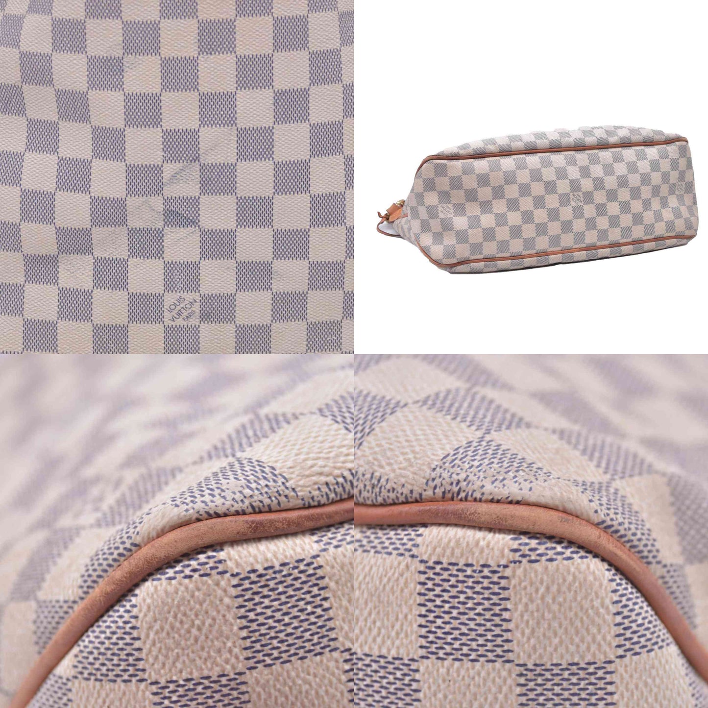 $1440 2016 Louis Vuitton Damier Azur Delightful MM Rose Ballerine SD1196