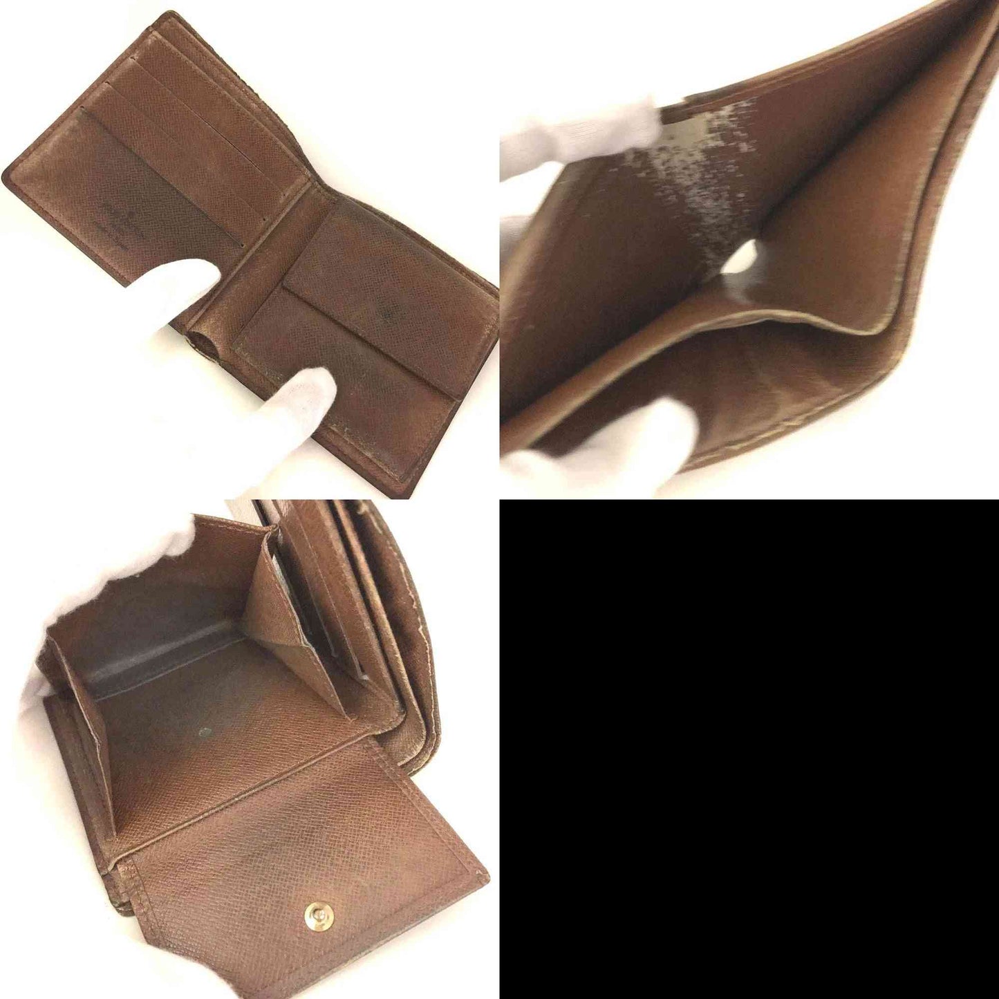 $545 Louis Vuitton Monogram Portefeiulle Marco Bifold Wallet Brown CA0935