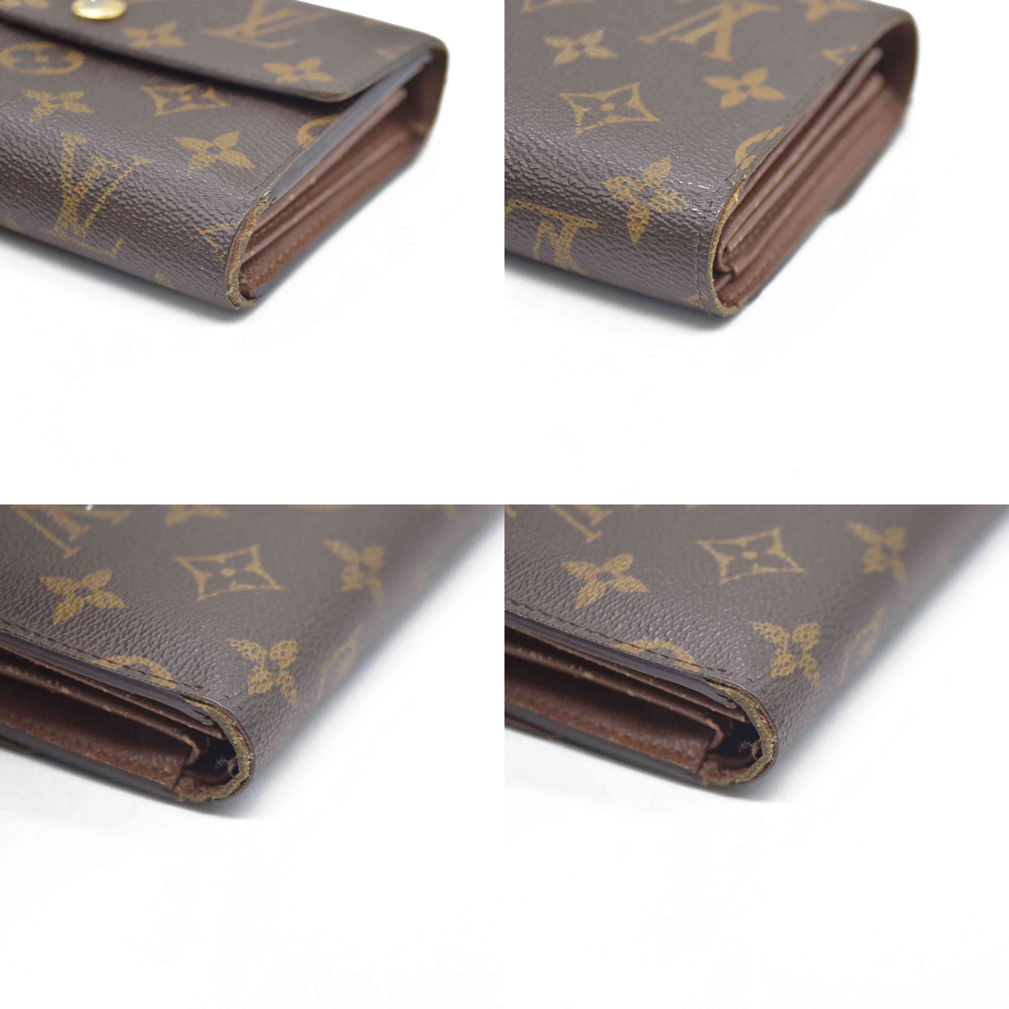 $610 LOUIS VUITTON Monogram Alexandra Trifold Wallet CA0112