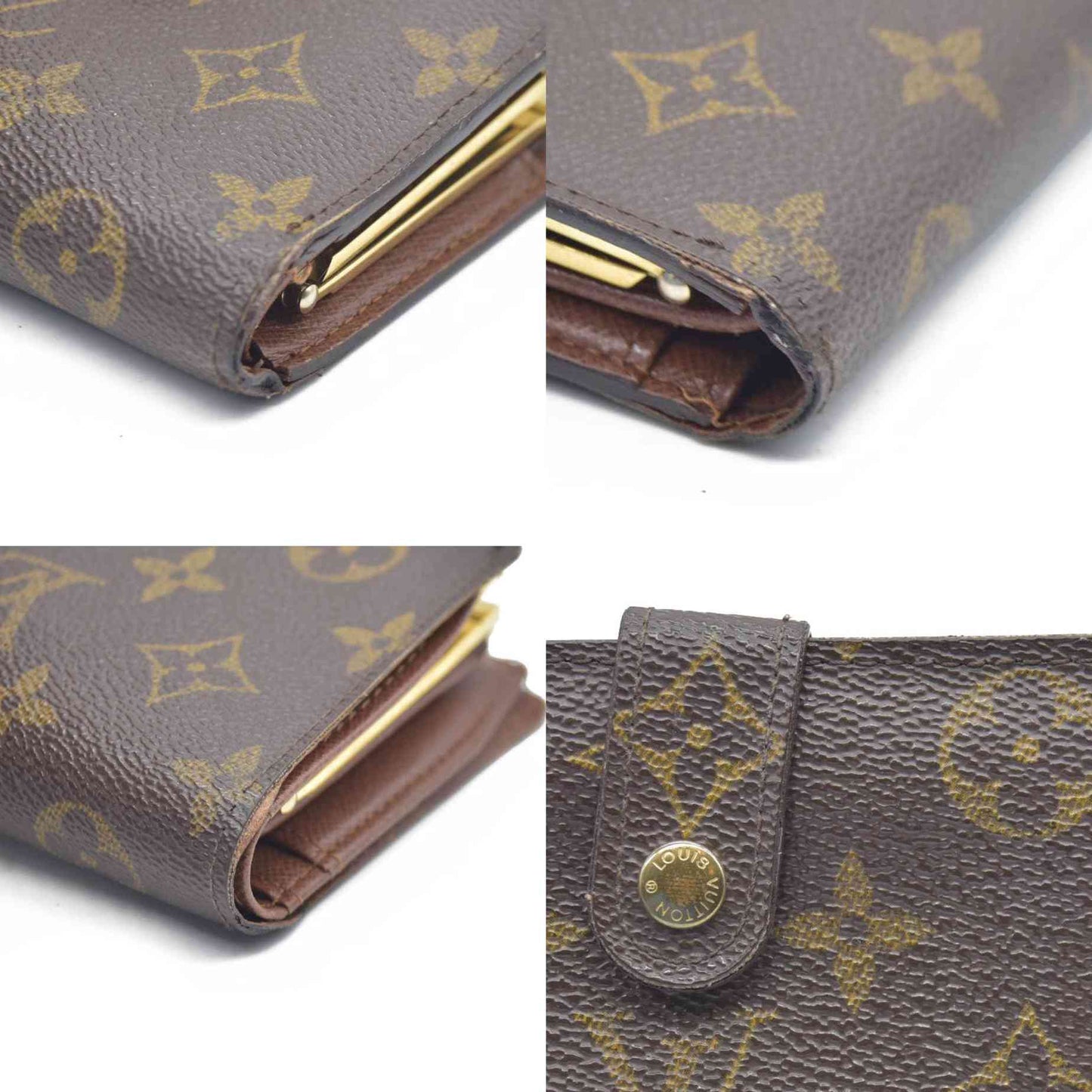 AUCTION $750  Louis Vuitton  Monogram French Purse Wallet CA0042