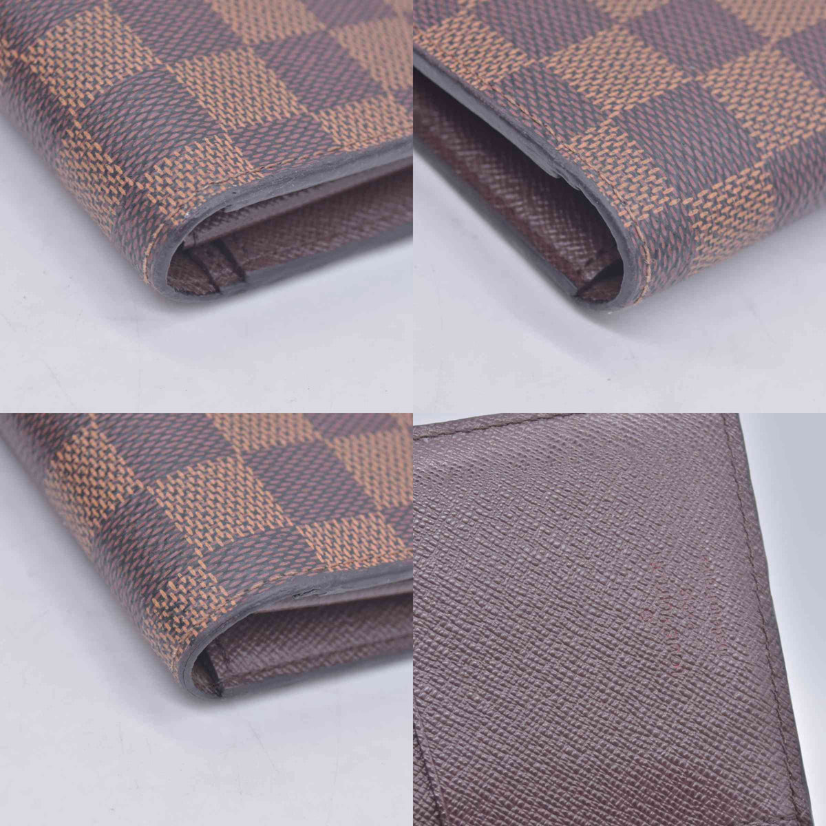 $710 Louis Vuitton  Damier Ebene Porte-Cartes Credit Yen Checkbook Wallet TN1196 CONSIGNMENT