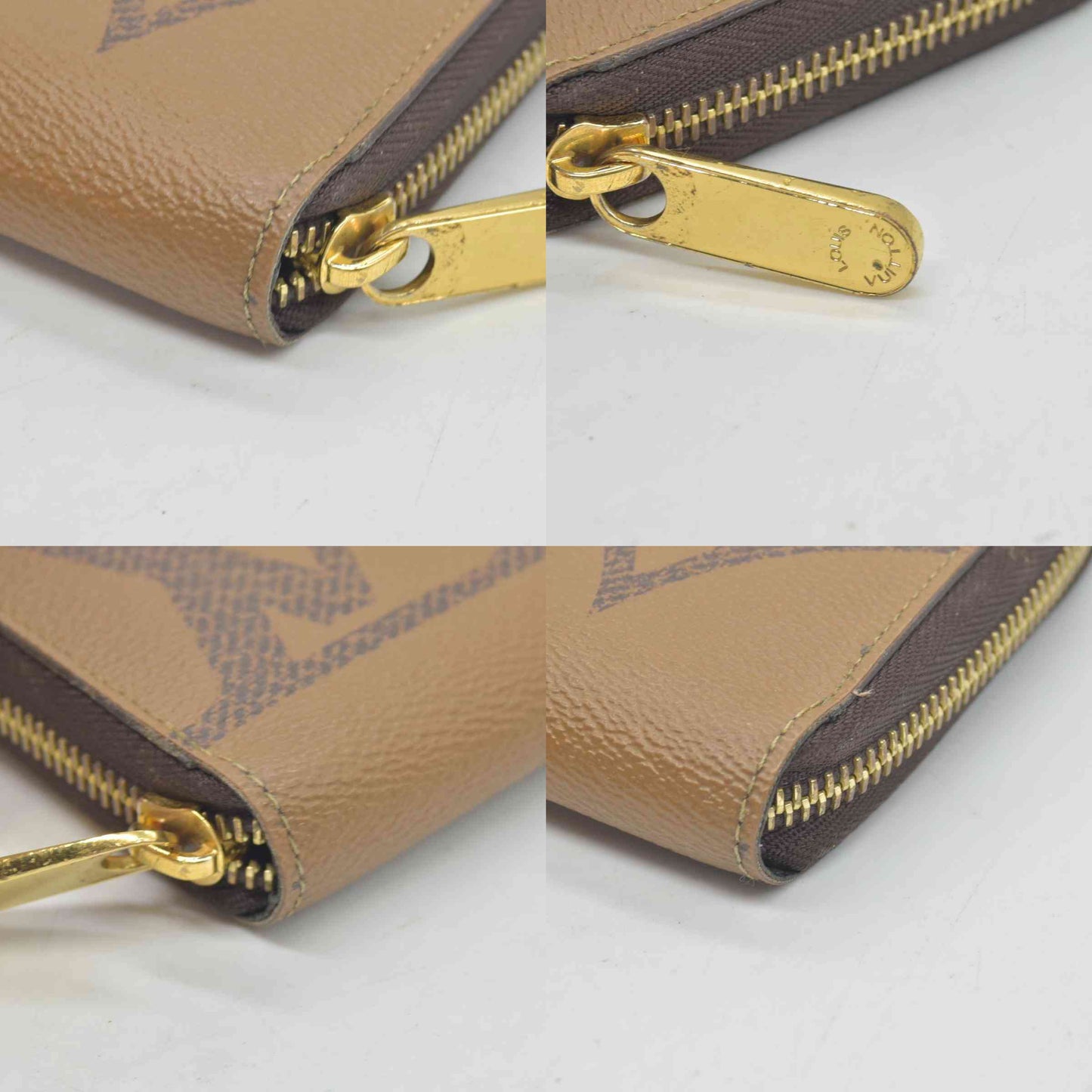 $990 2020 Louis Vuitton Reverse Monogram Giant Zippy Wallet CA3260