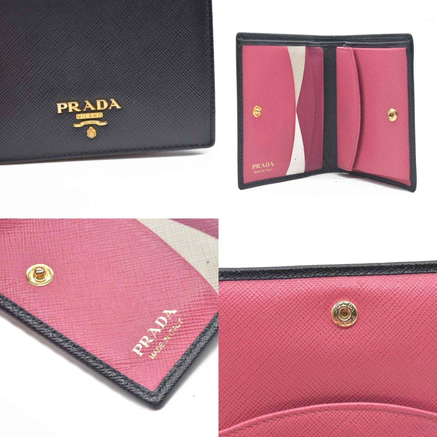 $795 Prada Small Saffiano Leather Wallet