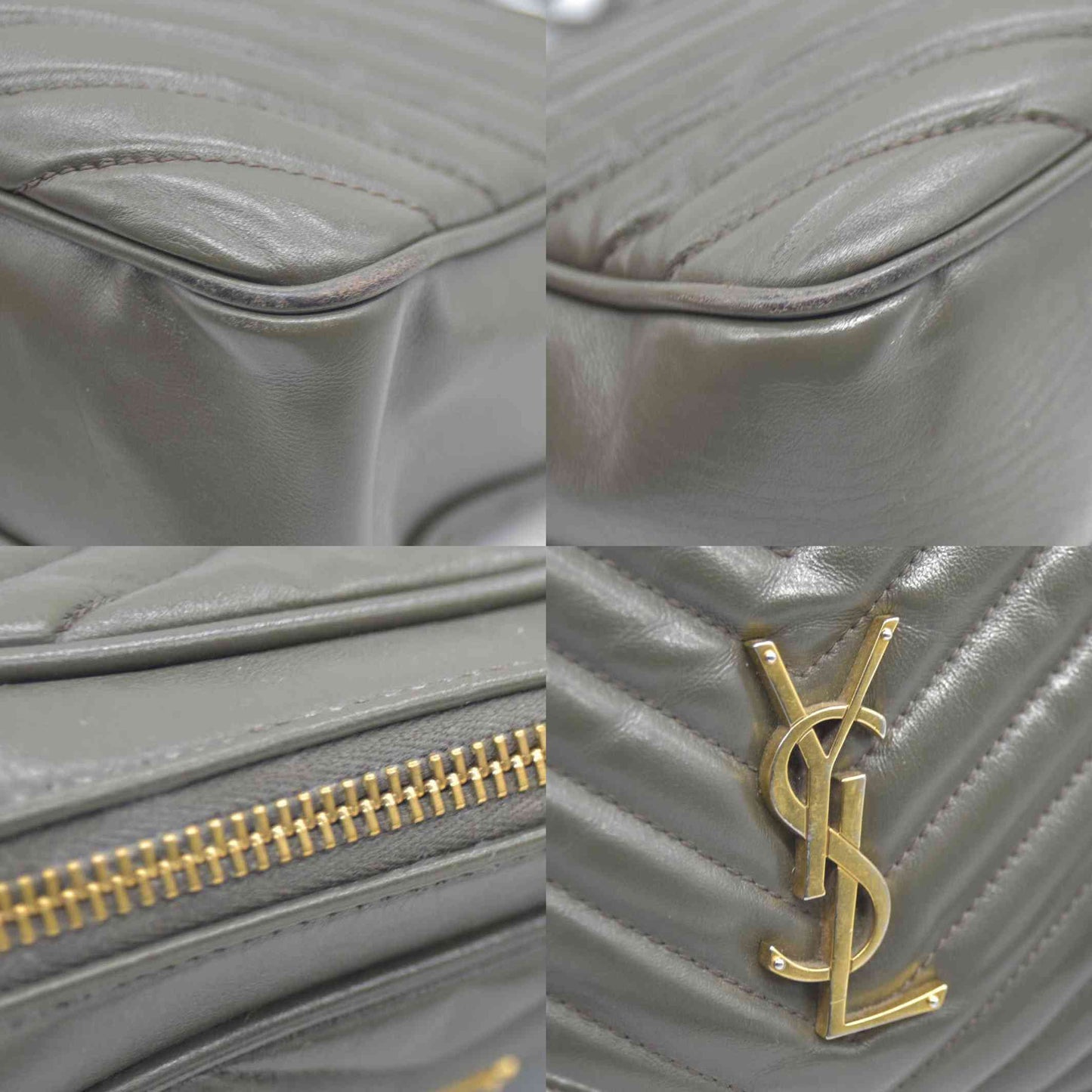 $1690 Saint Laurent Chevron Lou Camera