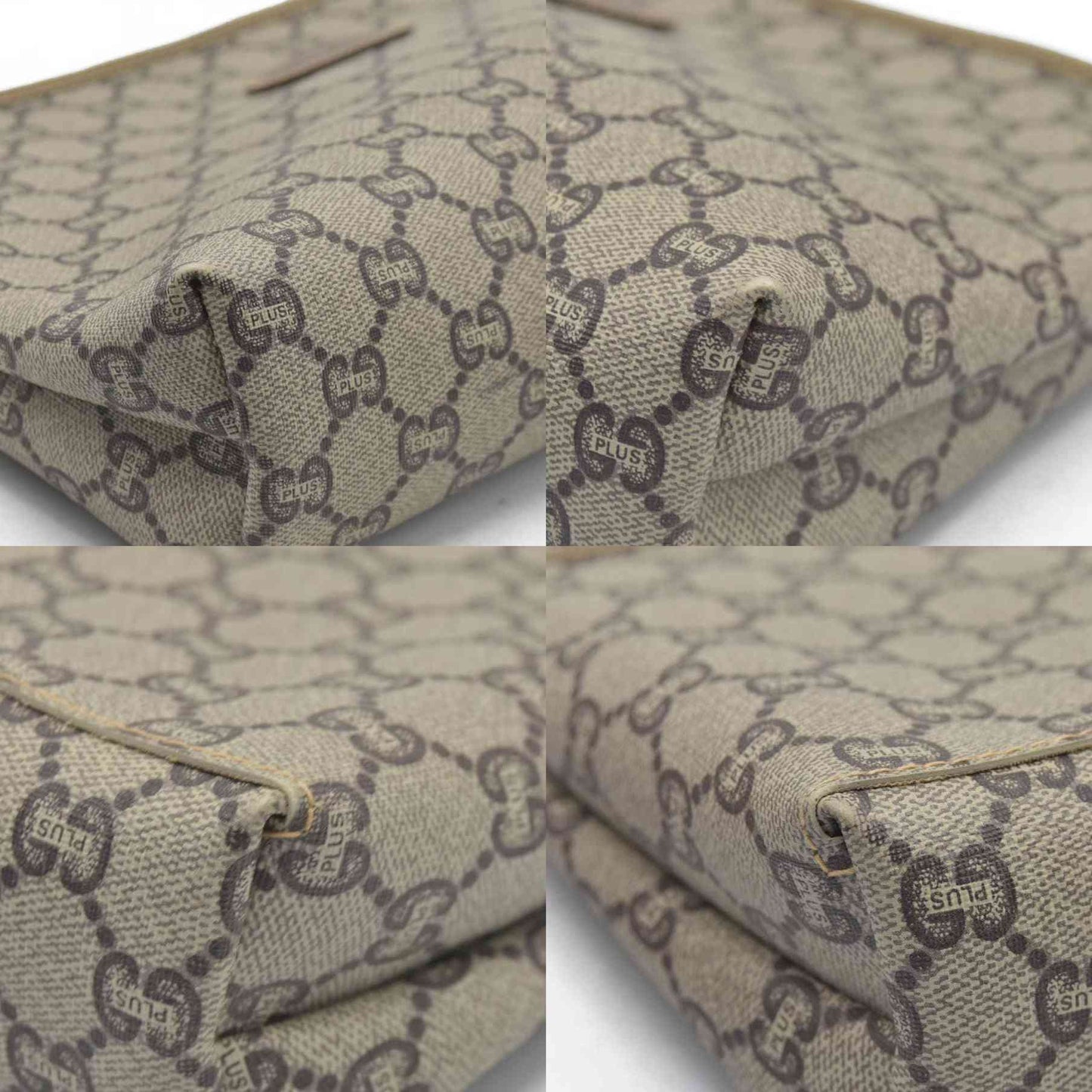 Gucci GG Gucci Plus PVC Leather Pouch Clutch Bag