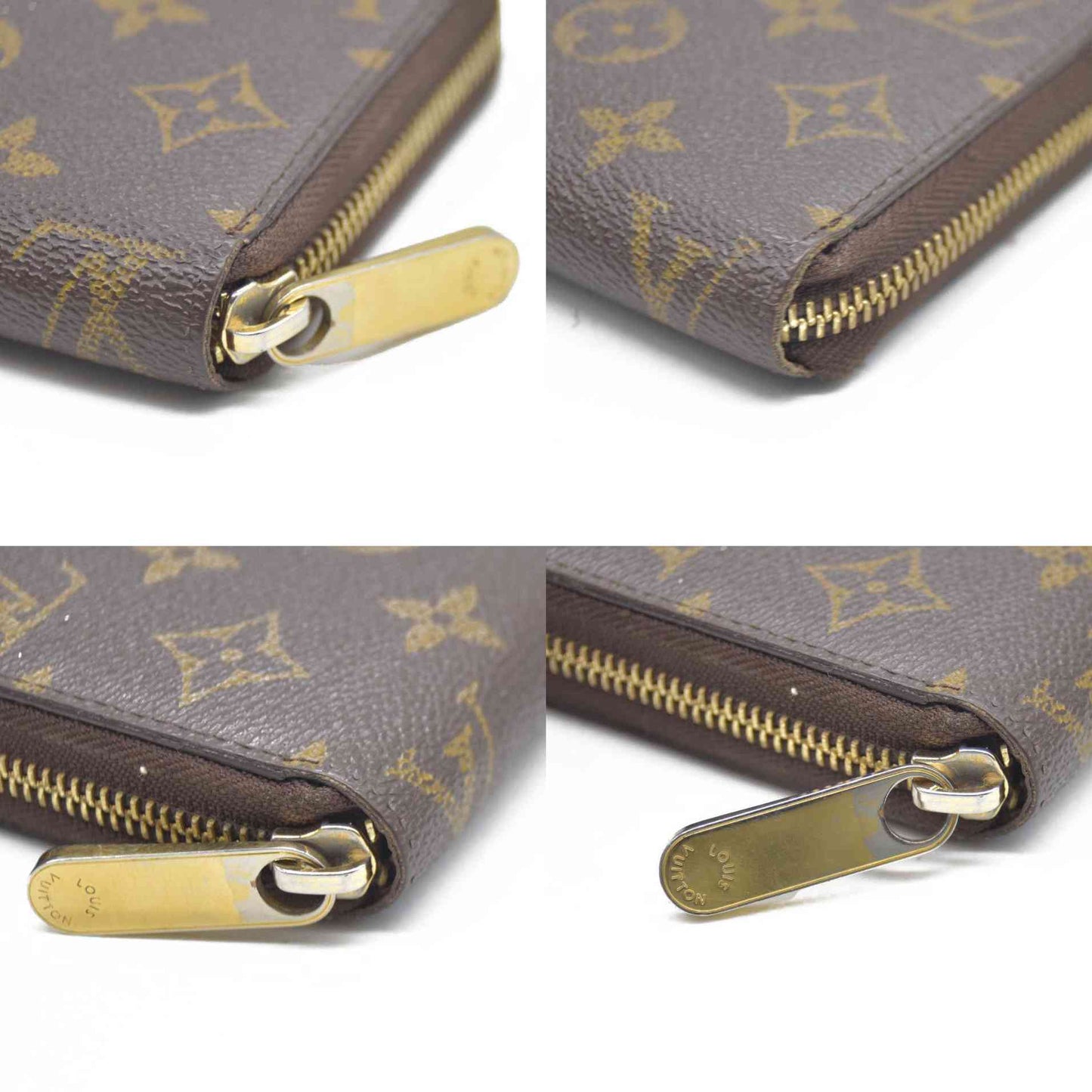 AUCTION $915 Louis Vuitton Monogram Zippy Wallet