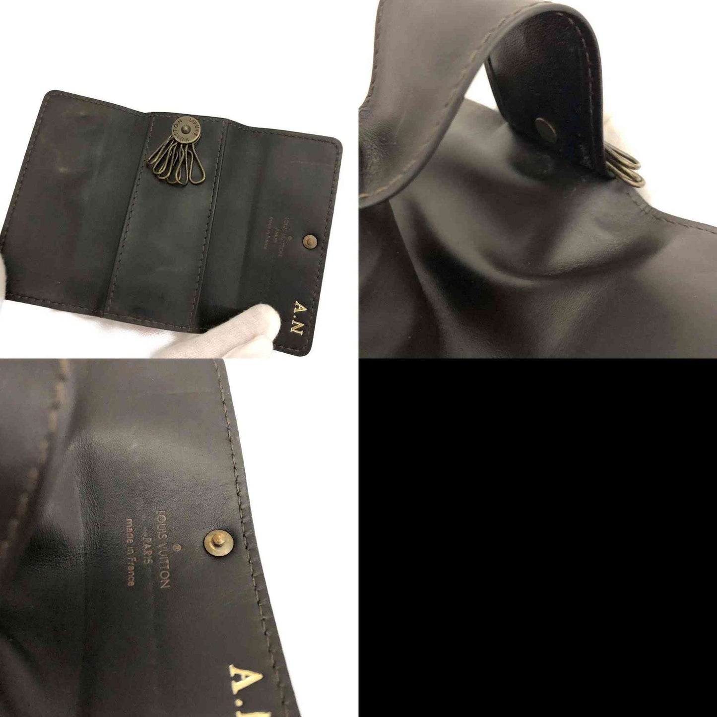 Louis Vuitton Utah Multicles 6 Ring Key Case Brown CT4171