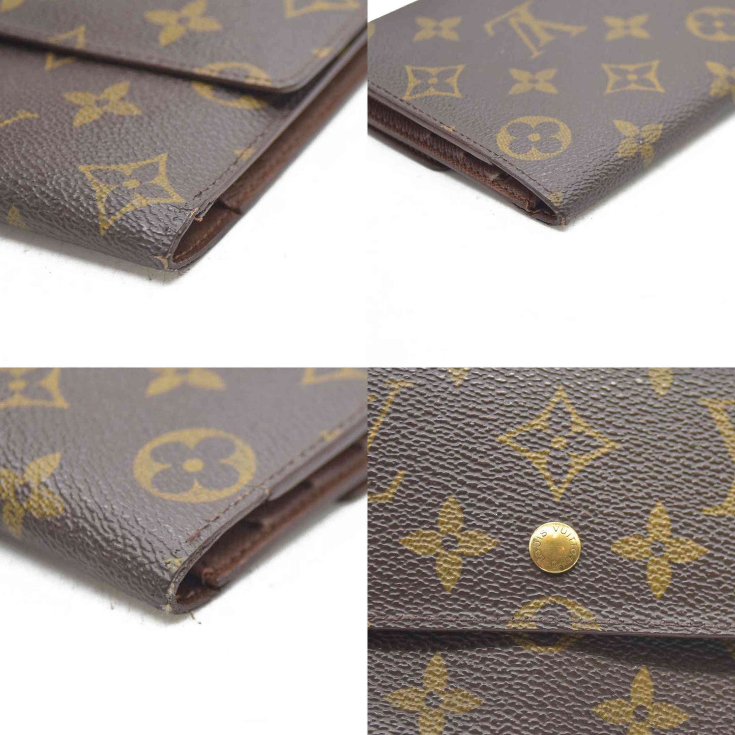 Louis Vuitton Monogram Porte Tresor International Trifold Long Wallet SD0957