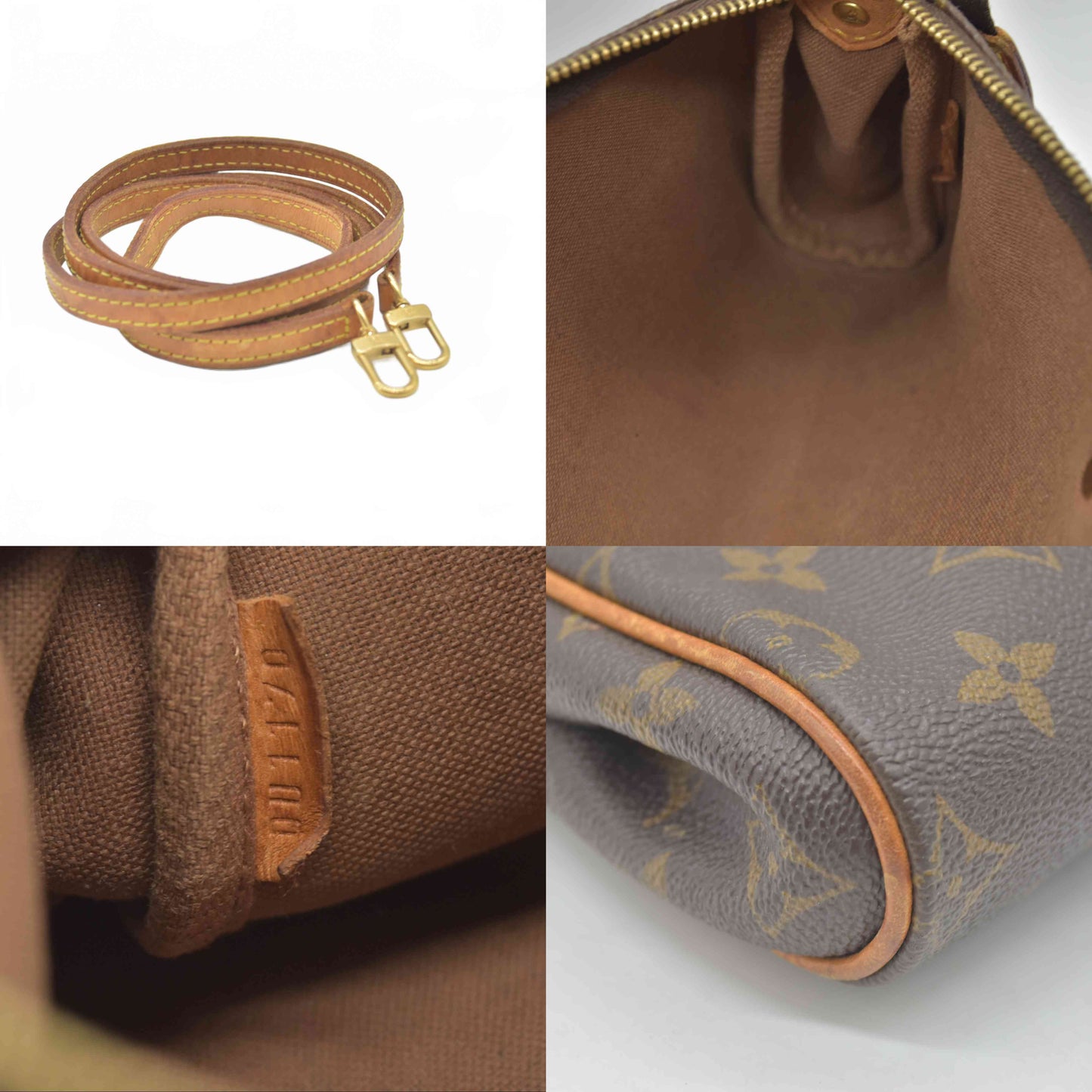 $1450 2010 Louis Vuitton Eva Clutch Monogram DU1170