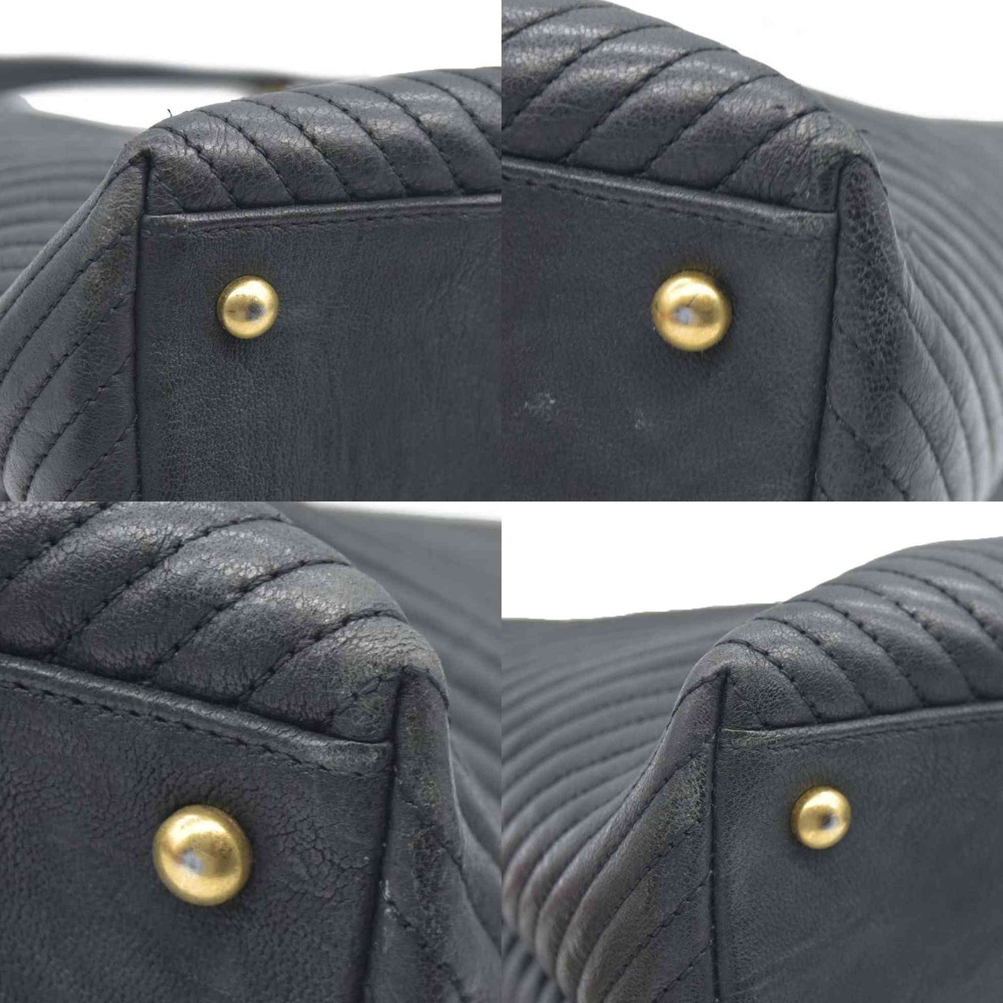 $4500 Chanel Large Surpique Chevron Tote