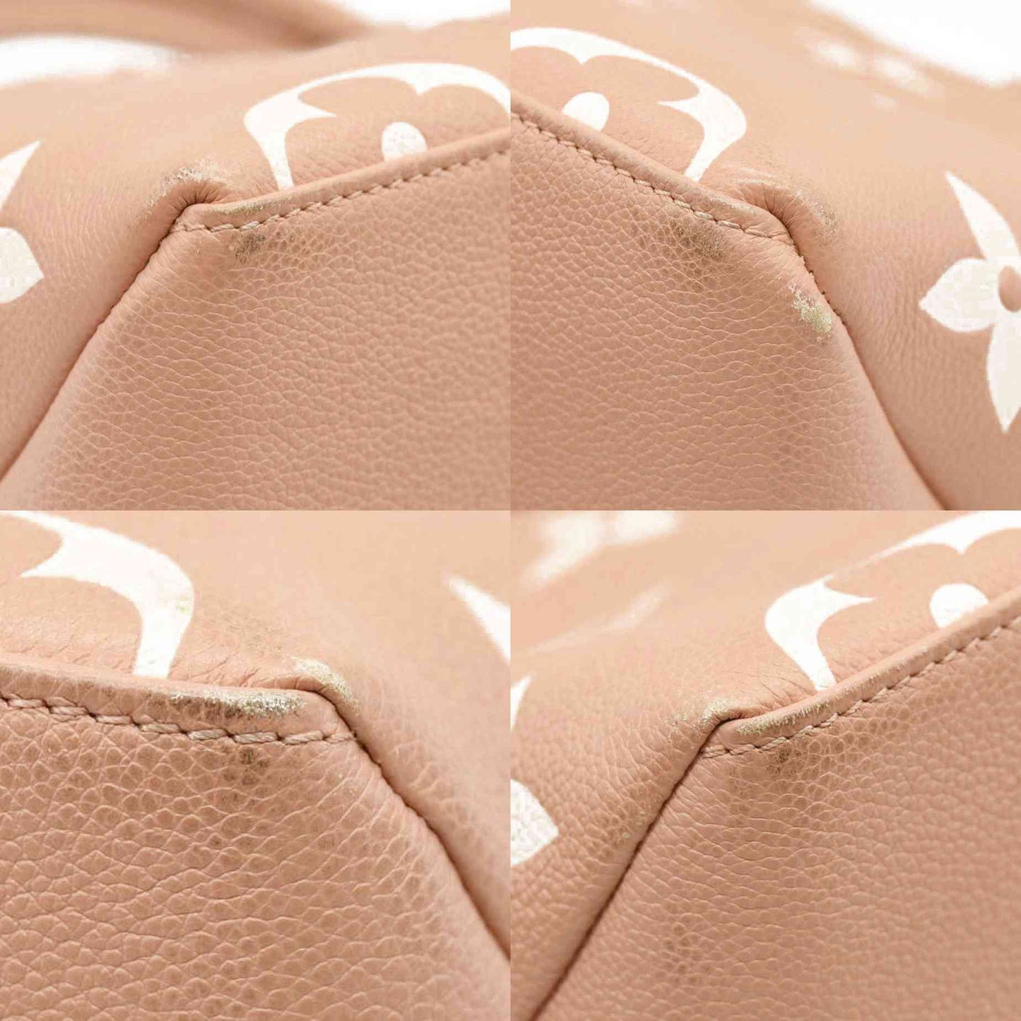 Louis Vuitton  Empreinte Monogram Giant Petit Palais Rose Trianon Creme RFID