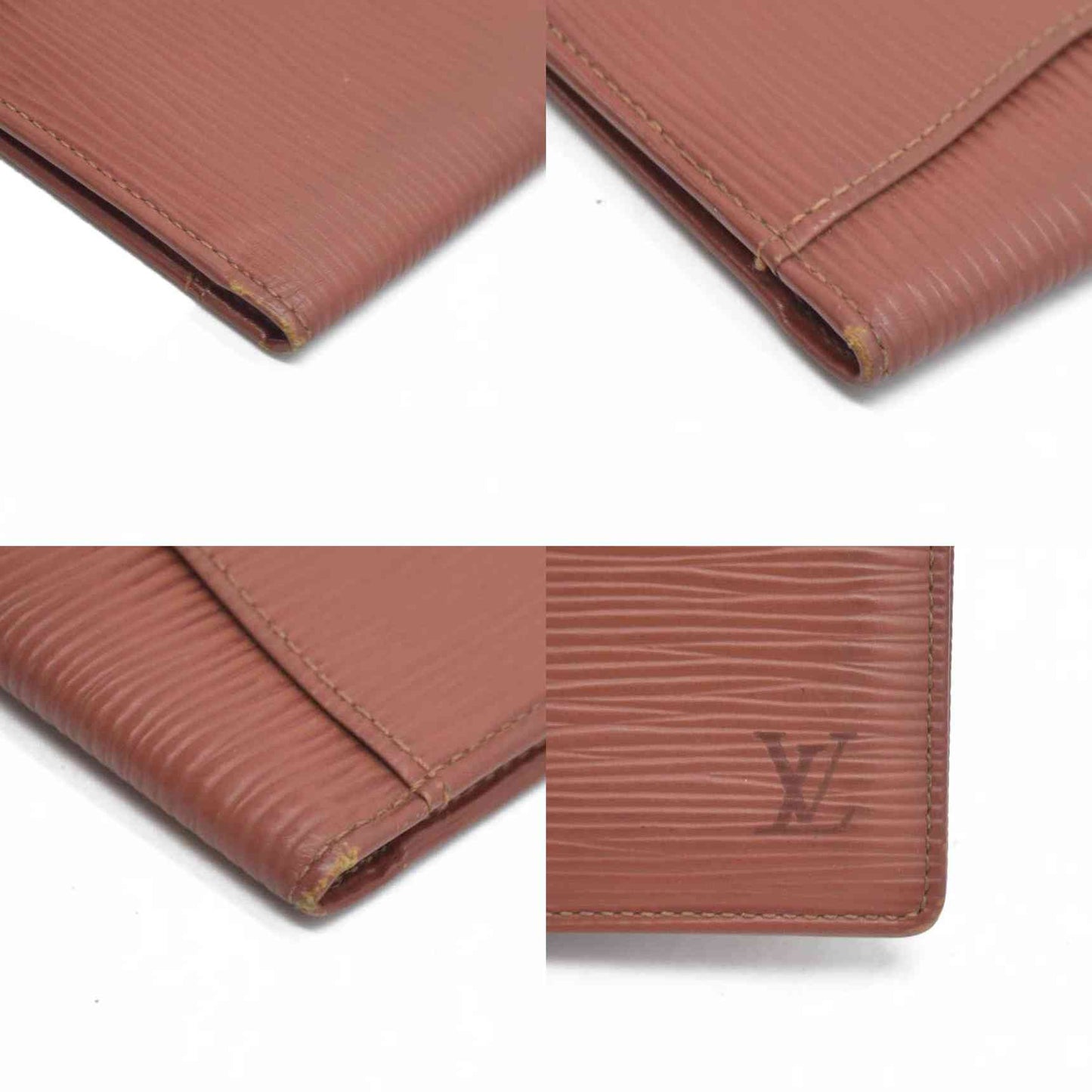 $505 LOUIS VUITTON Epi Organizer de Poche Card Case