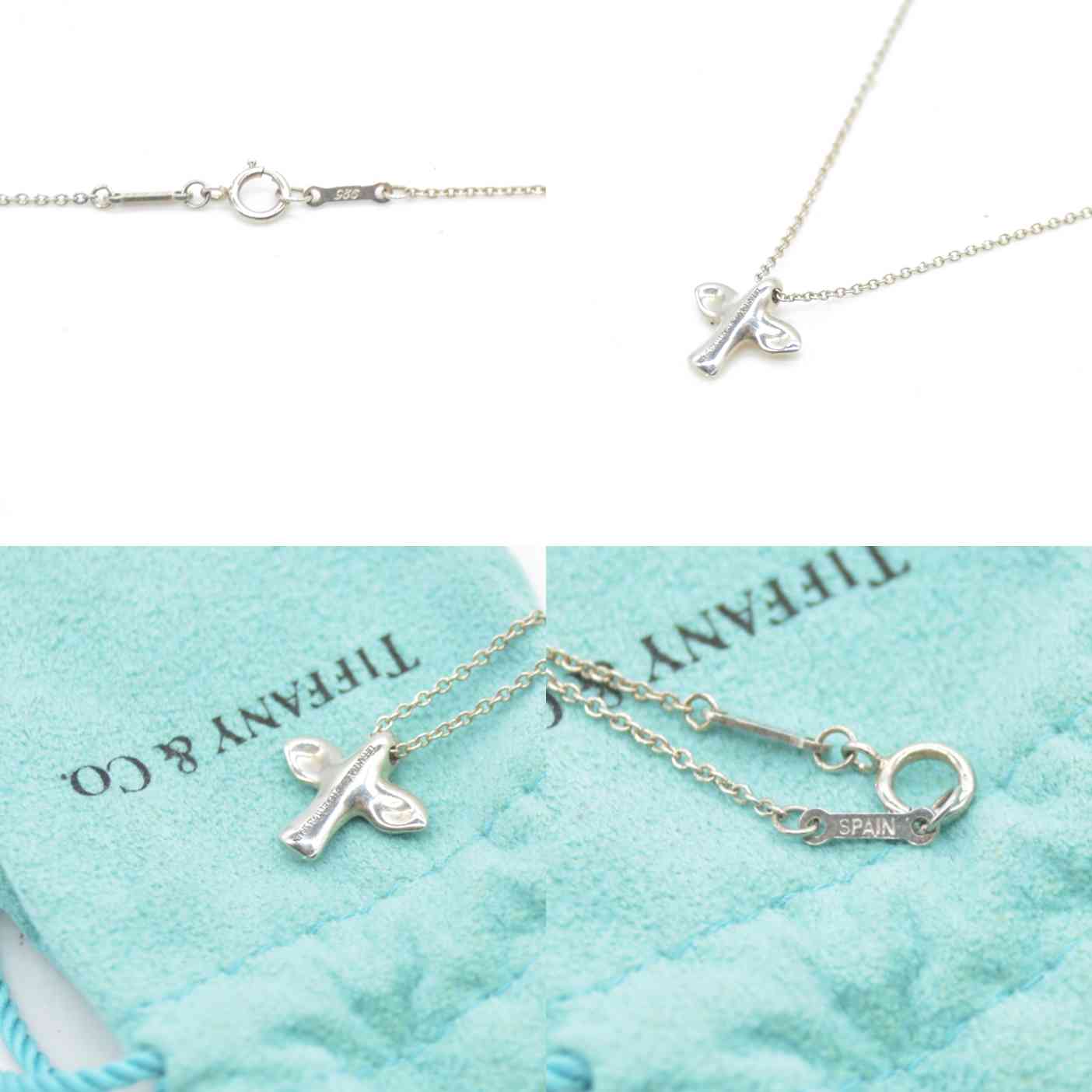 $360 Tiffany & CO Sterling Silver Elsa Peretti Mini Dove Necklace