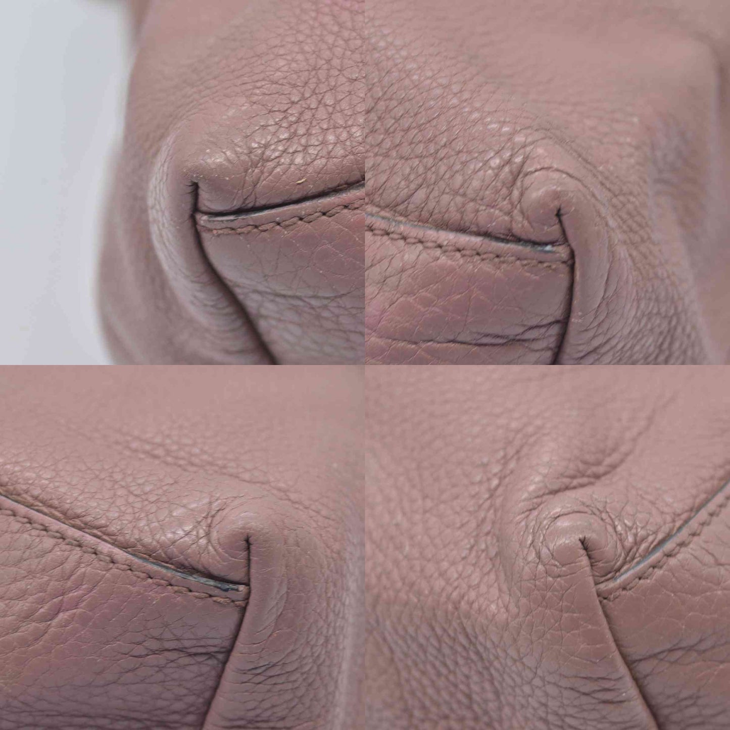 $1980 Gucci Pebbled Calfskin Medium Soho Chain Shoulder Bag Antique Rose