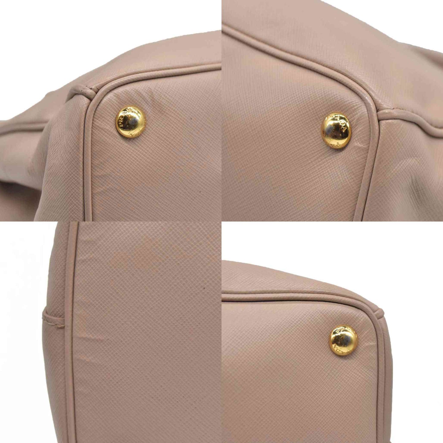 AUCTION $4500  Prada  Saffiano Medium Galleria Double Zip Tote Cammeo