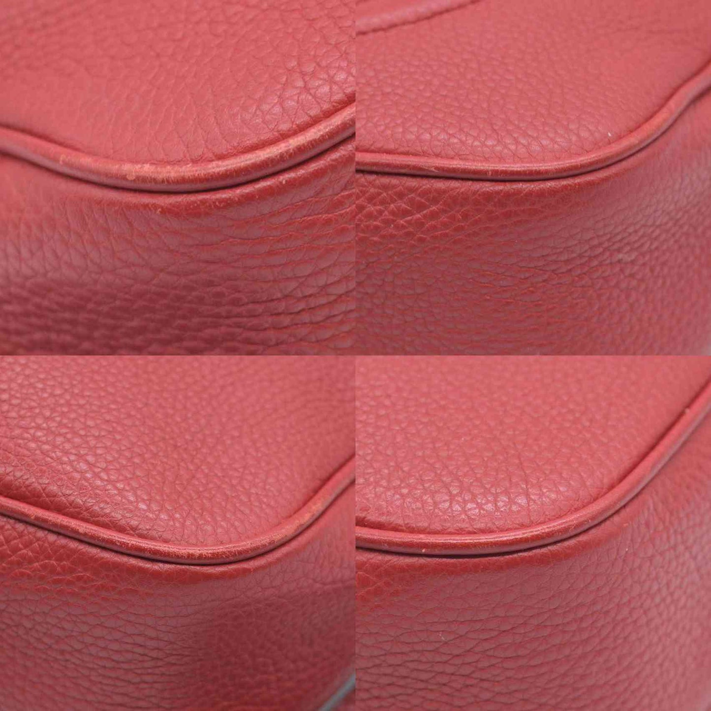 $1490 Gucci Small Soho Disco Bag Red Crossbody