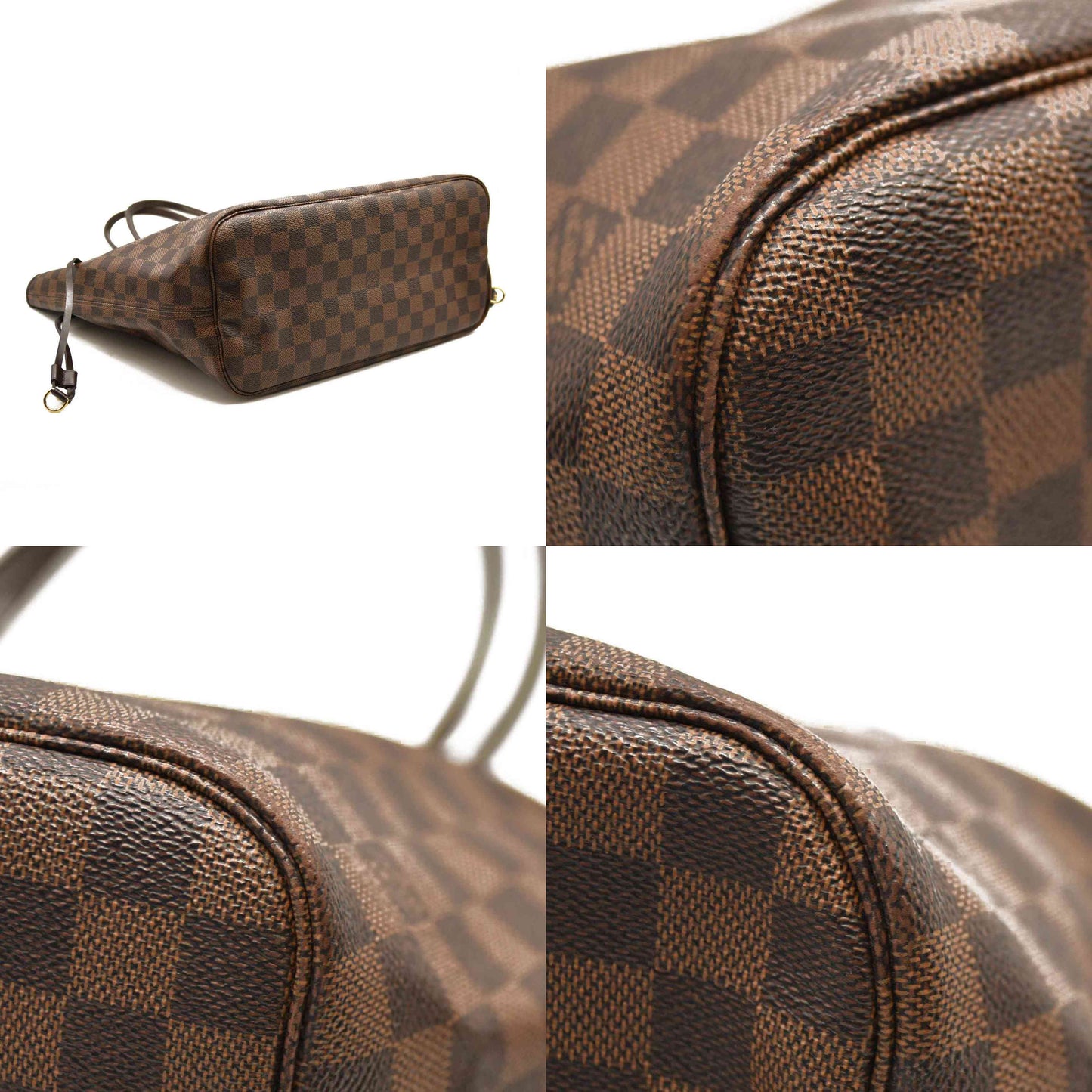 Louis Vuitton  Damier Ebene Neo Neverfull MM Rose Ballerine